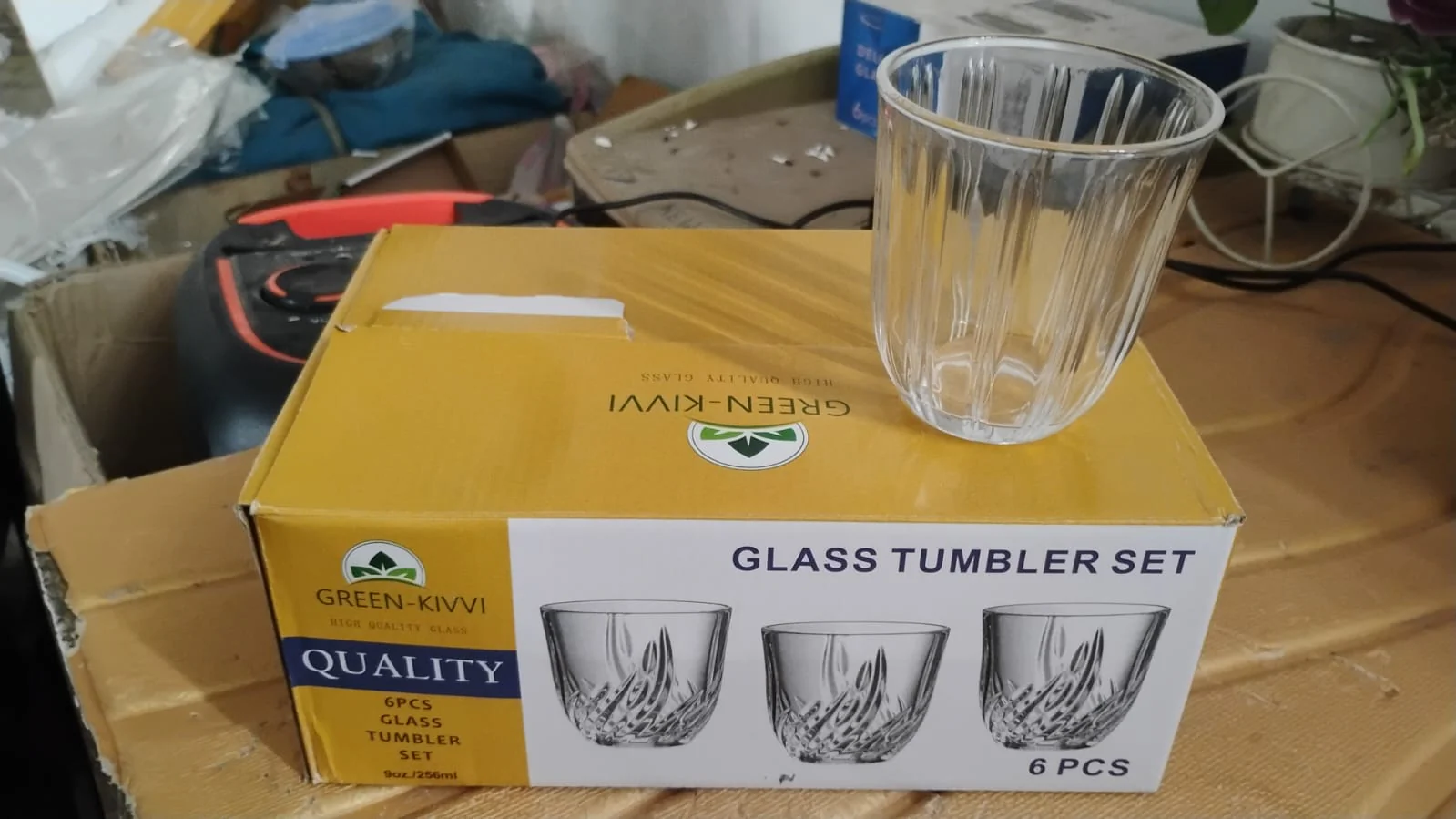 Premium Transparent Glass Tumbler Set, Tumbler (256ML / 6 Pc) - Image 8