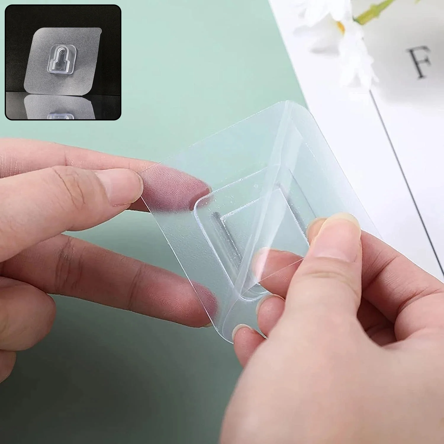 Premium Transparent Wall Hook Sticker (1 Pc) - Image 4