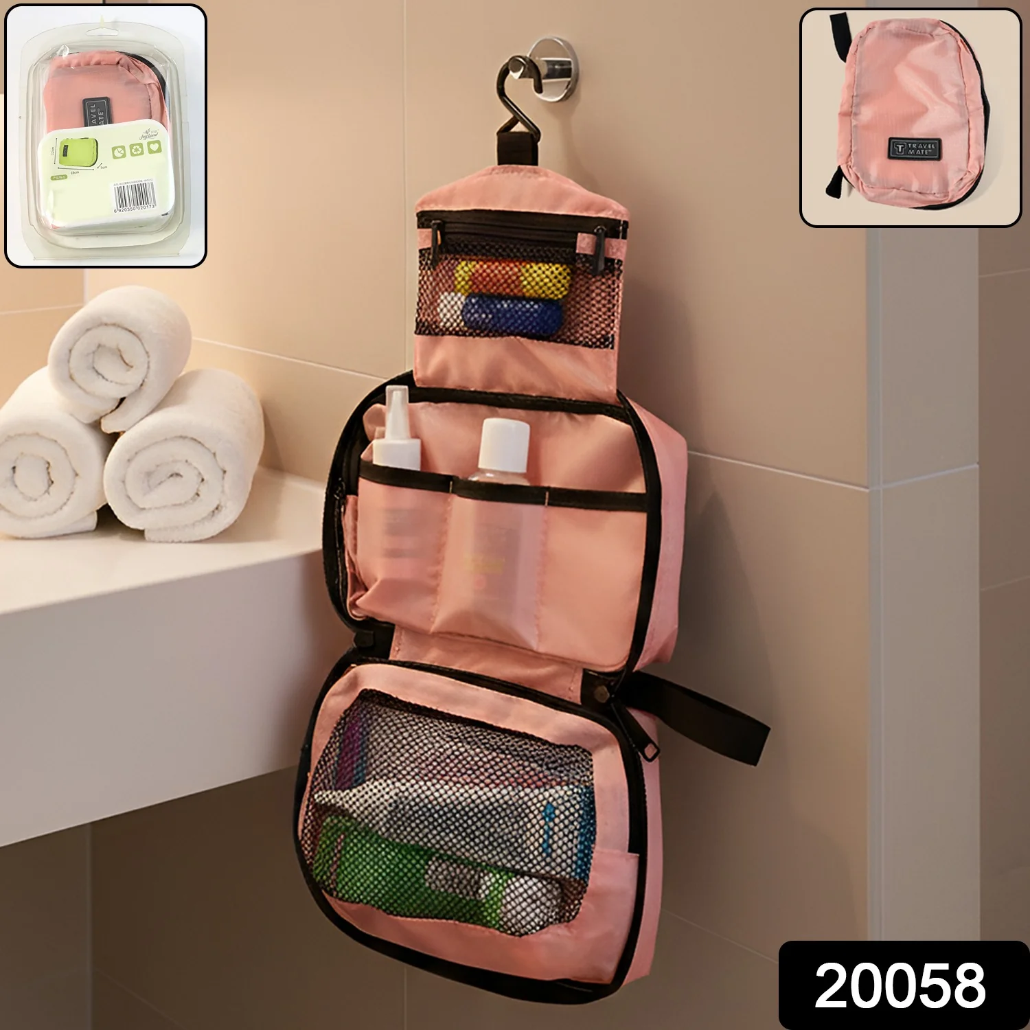 Premium Travel Mate Hanging Toiletry Bag (1 Pc) - Image 2