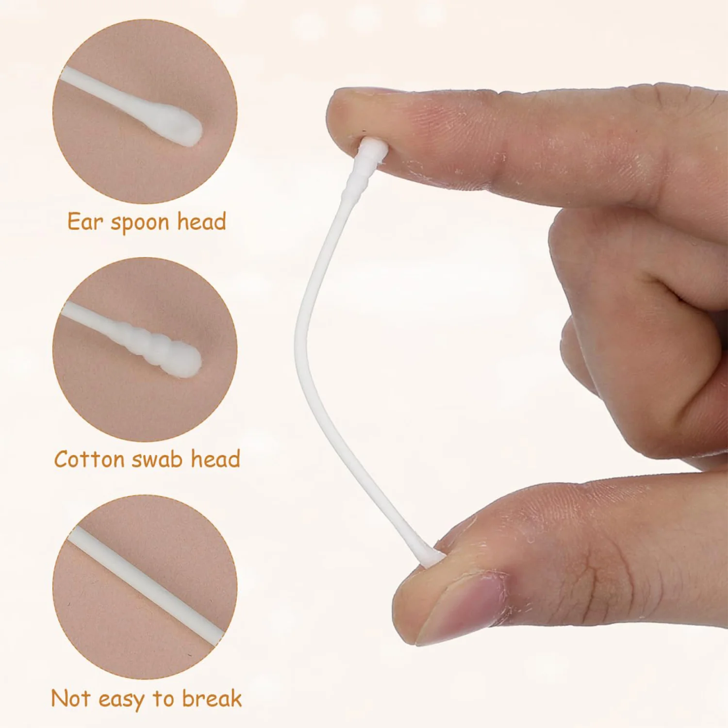 Premium Ultra-Soft Baby Cotton Swabs (200 Pc) - Image 7