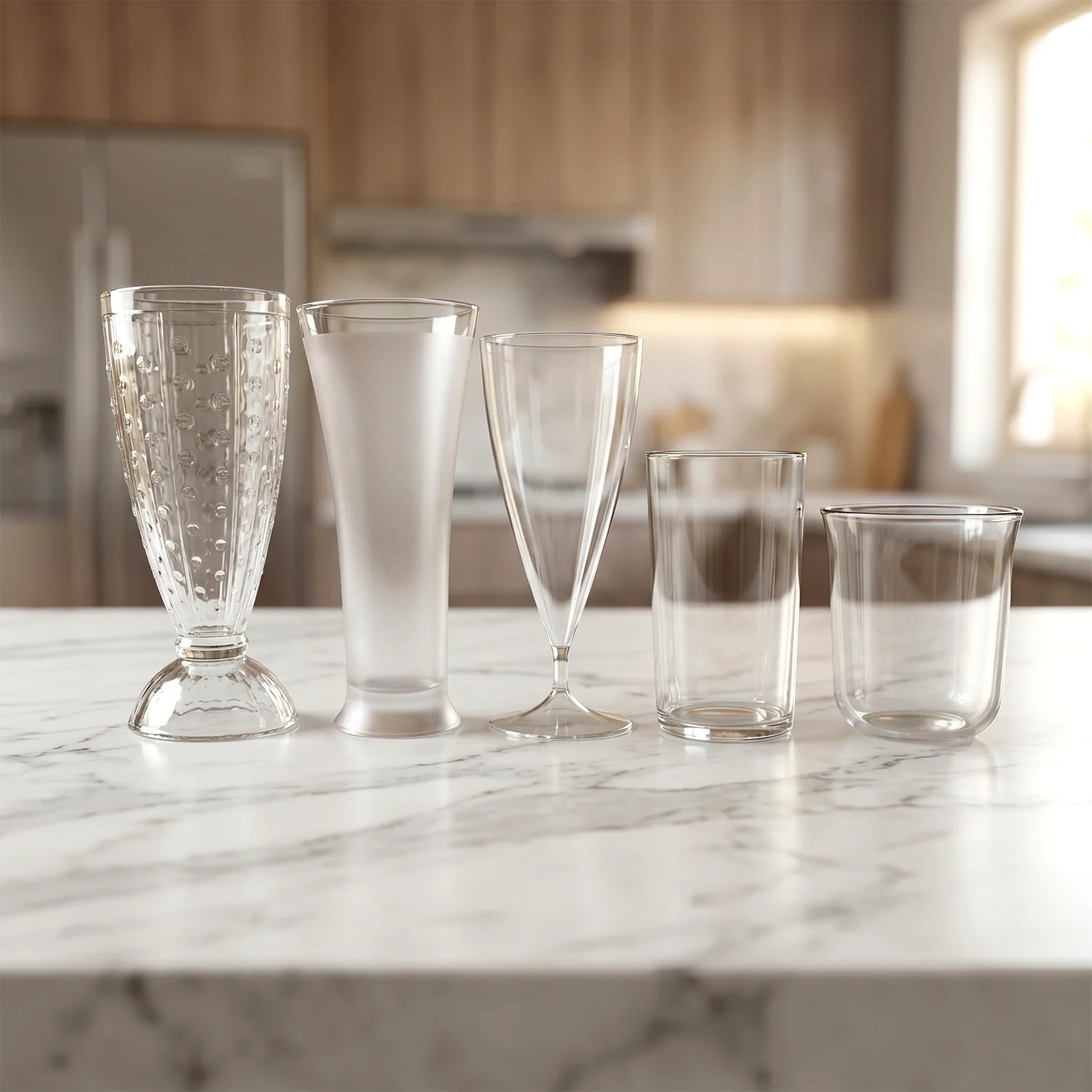 Premium Unbreakable Plastic Drinking Glass (1 Pc, Mix Design) - Image 7