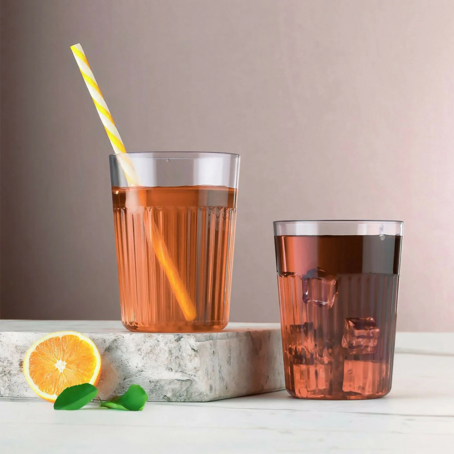 Premium Unbreakable Plastic Glass Set 300ml (6 Pieces) - Image 4