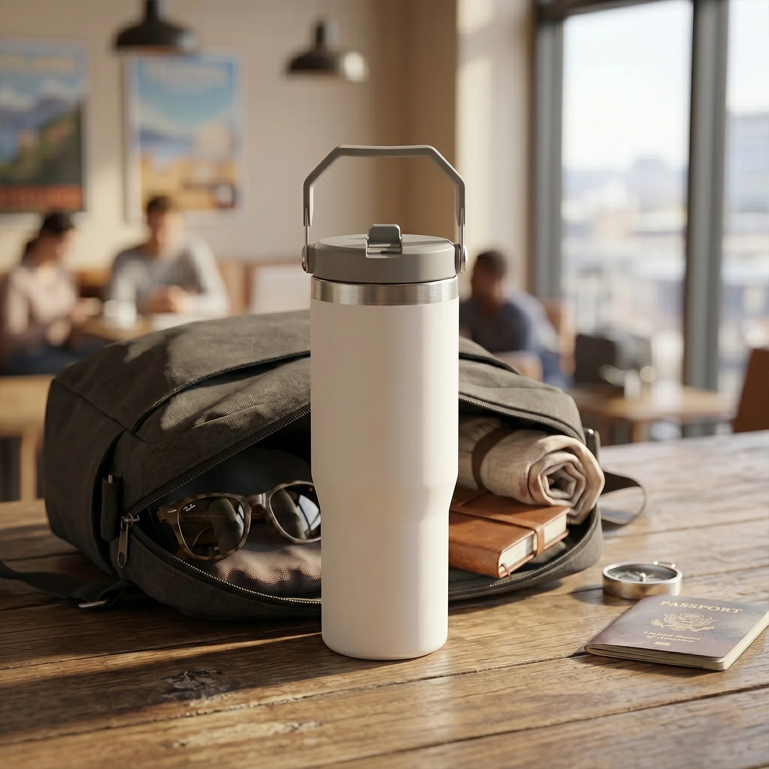 Premium Vacuum Insulated Stainless Steel Tumbler Mug (1 Pc, 890 ML) - Image 3