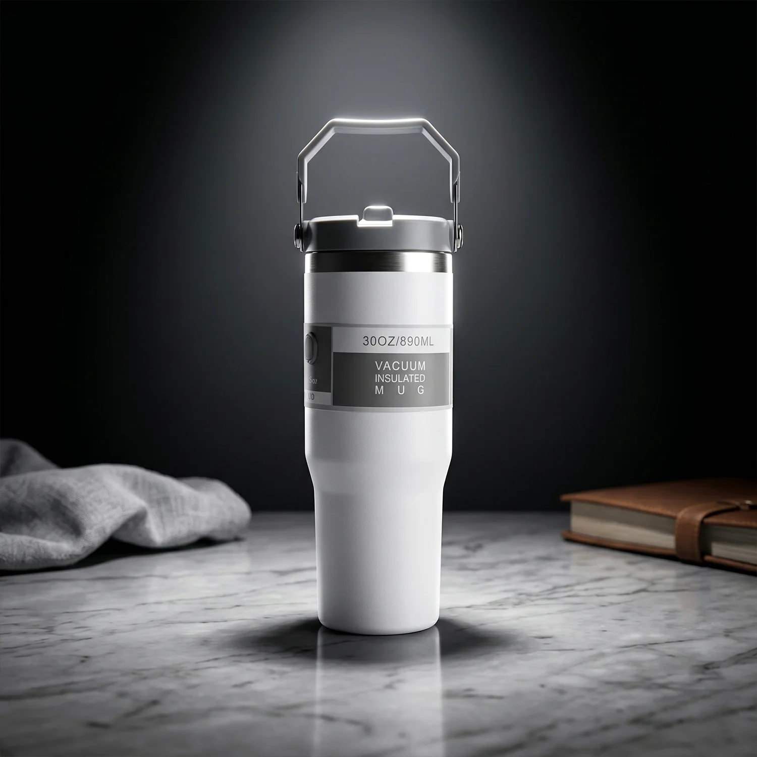 Premium Vacuum Insulated Stainless Steel Tumbler Mug (1 Pc, 890 ML) - Image 7