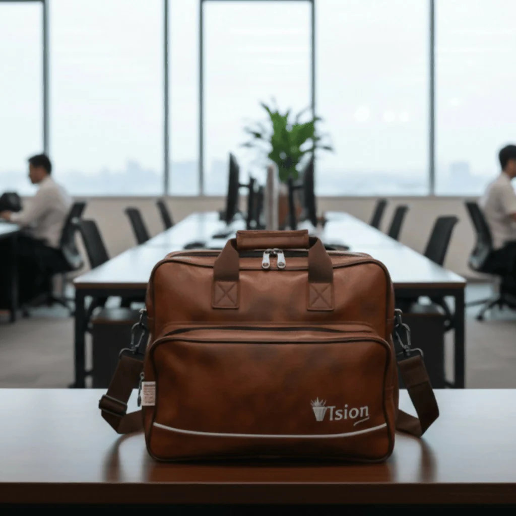 PREMIUM VISION BROWN LEATHER SLING BAG - Image 2