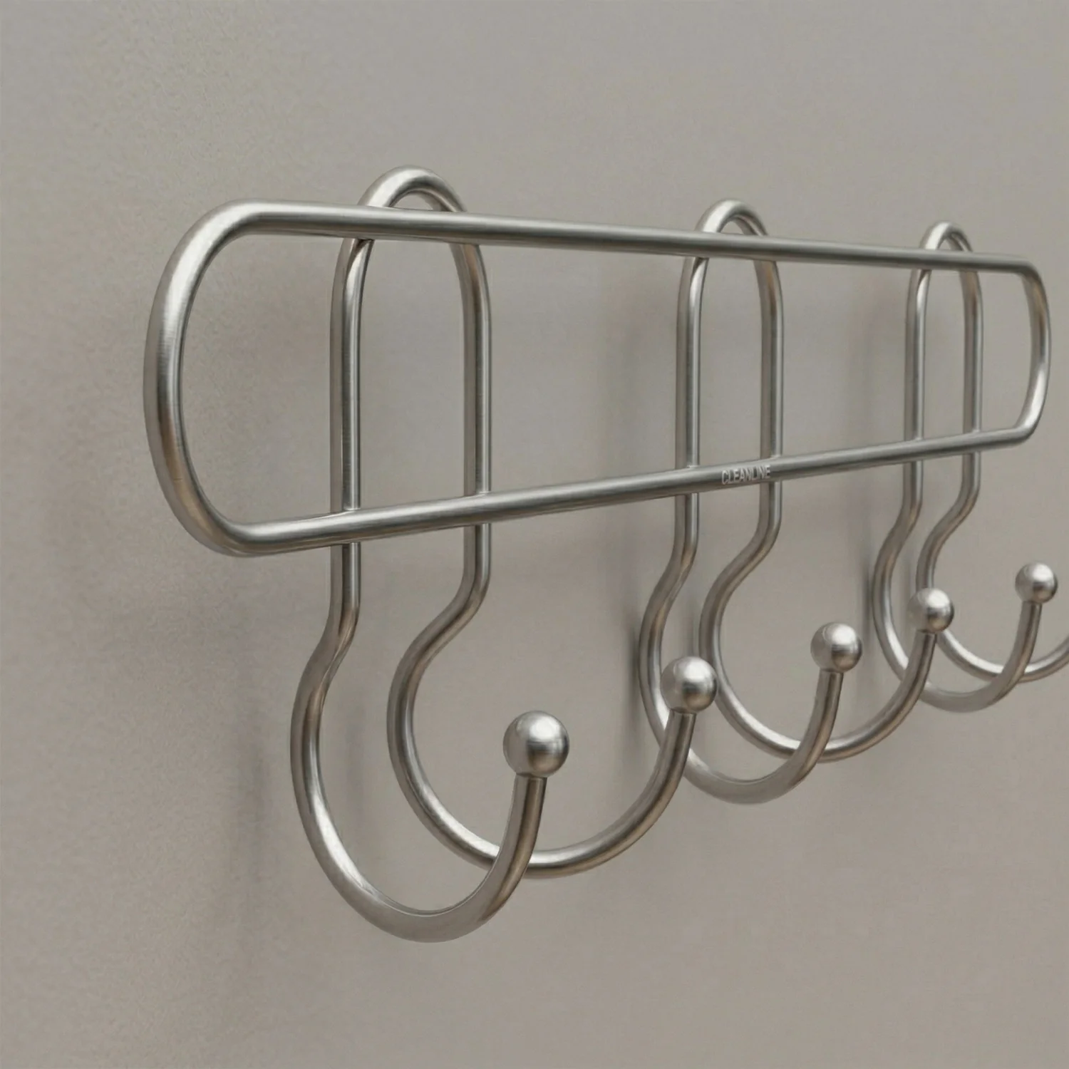Premium Wall Mounted Metal Multi Hook Rack (1 Pc) - Image 3