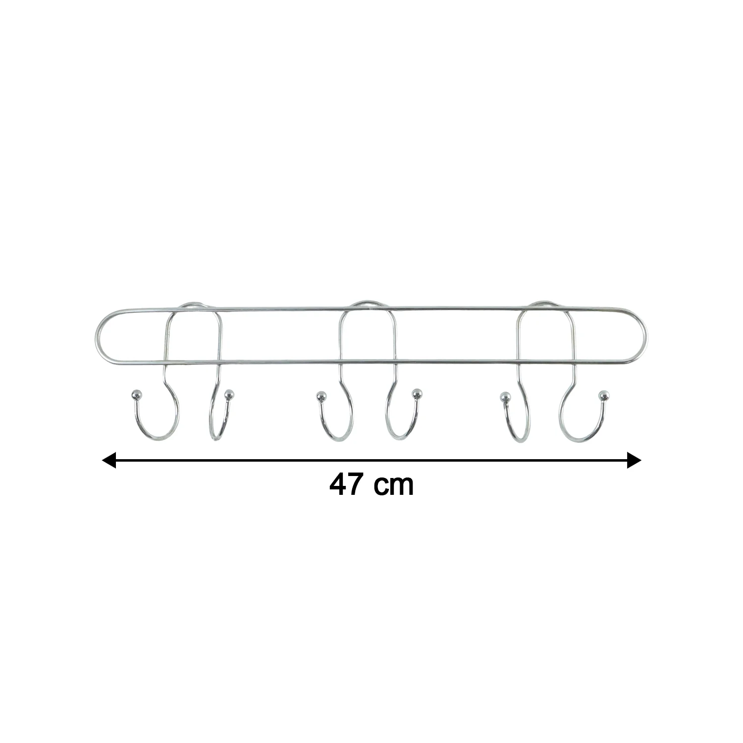 Premium Wall Mounted Metal Multi Hook Rack (1 Pc) - Image 6