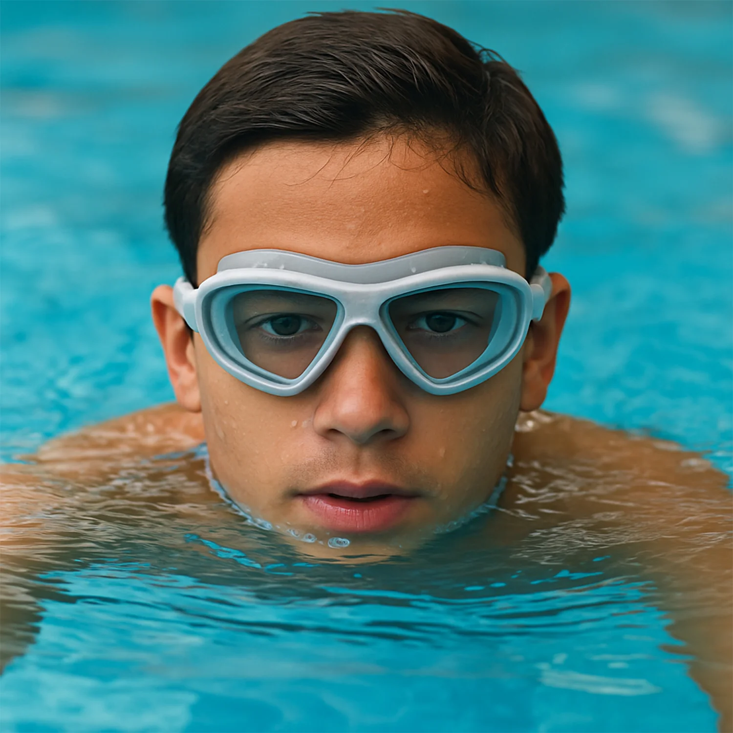Konex Premium Wide Vision Swimming Goggles With protective hard case (1 Pc) - Image 3
