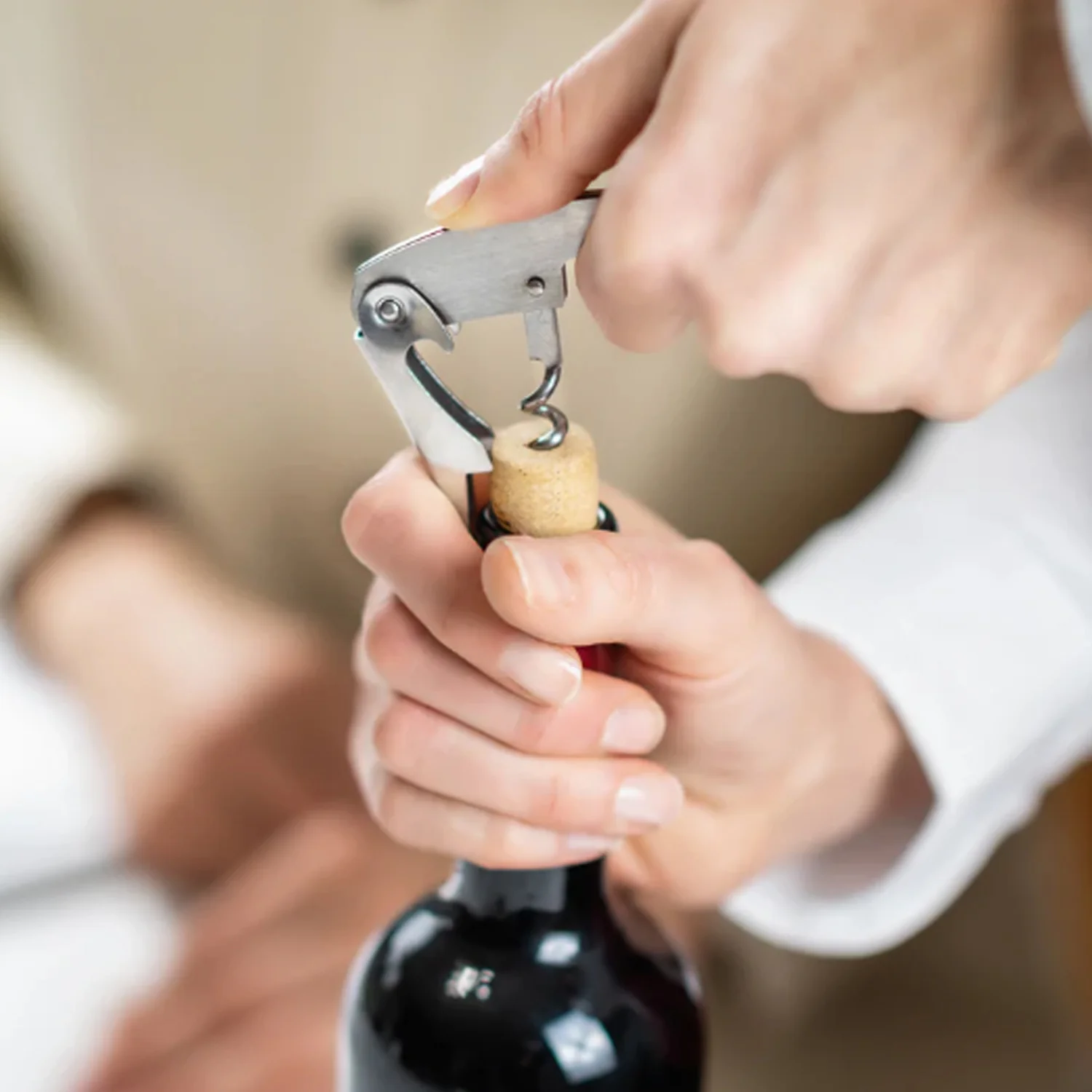 Premium Wine Bottle Shape Bar Accessory Gift Set - Image 4
