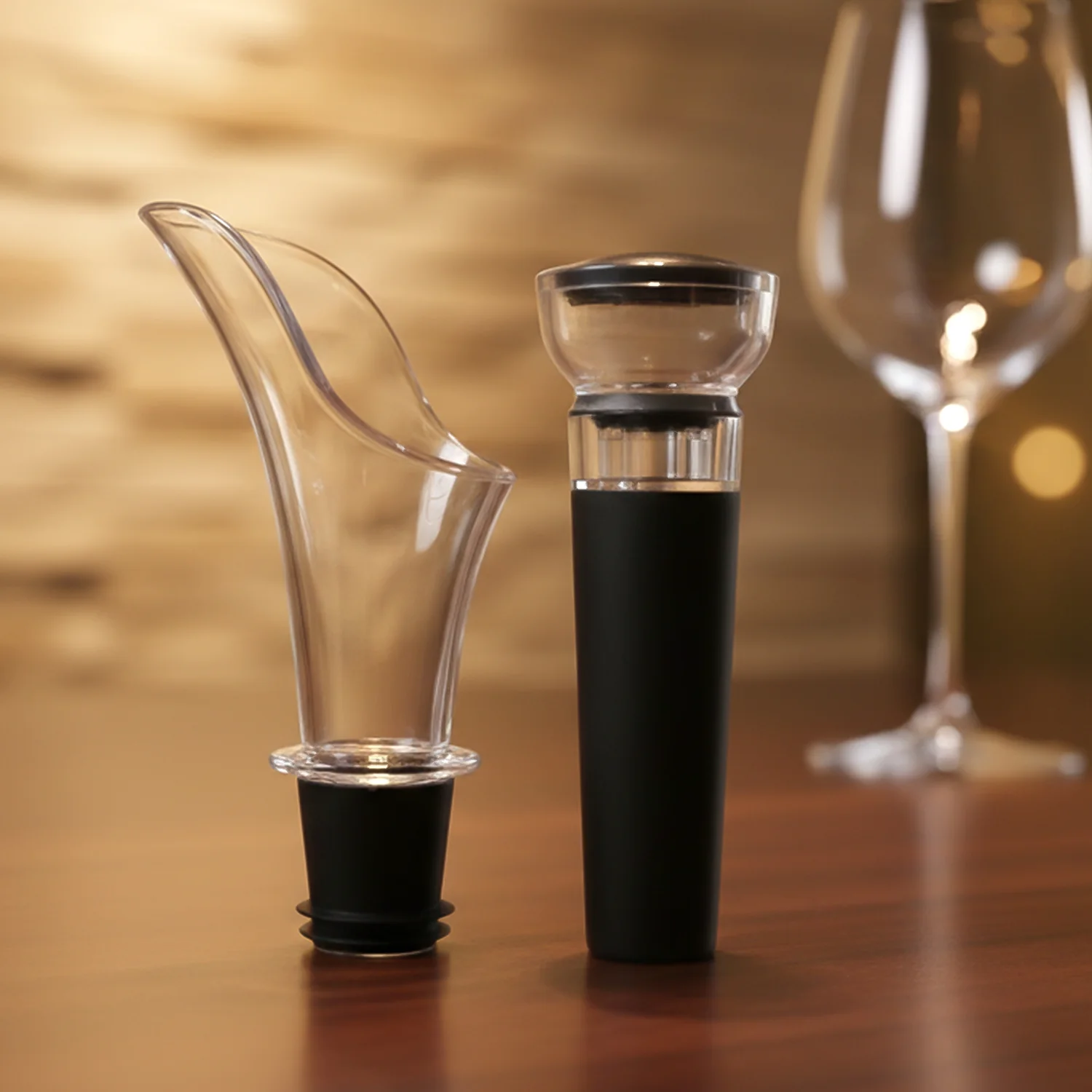 Premium Wine Poorer and Vacuum Bottle Stopper Set (2 Pc) - Image 6