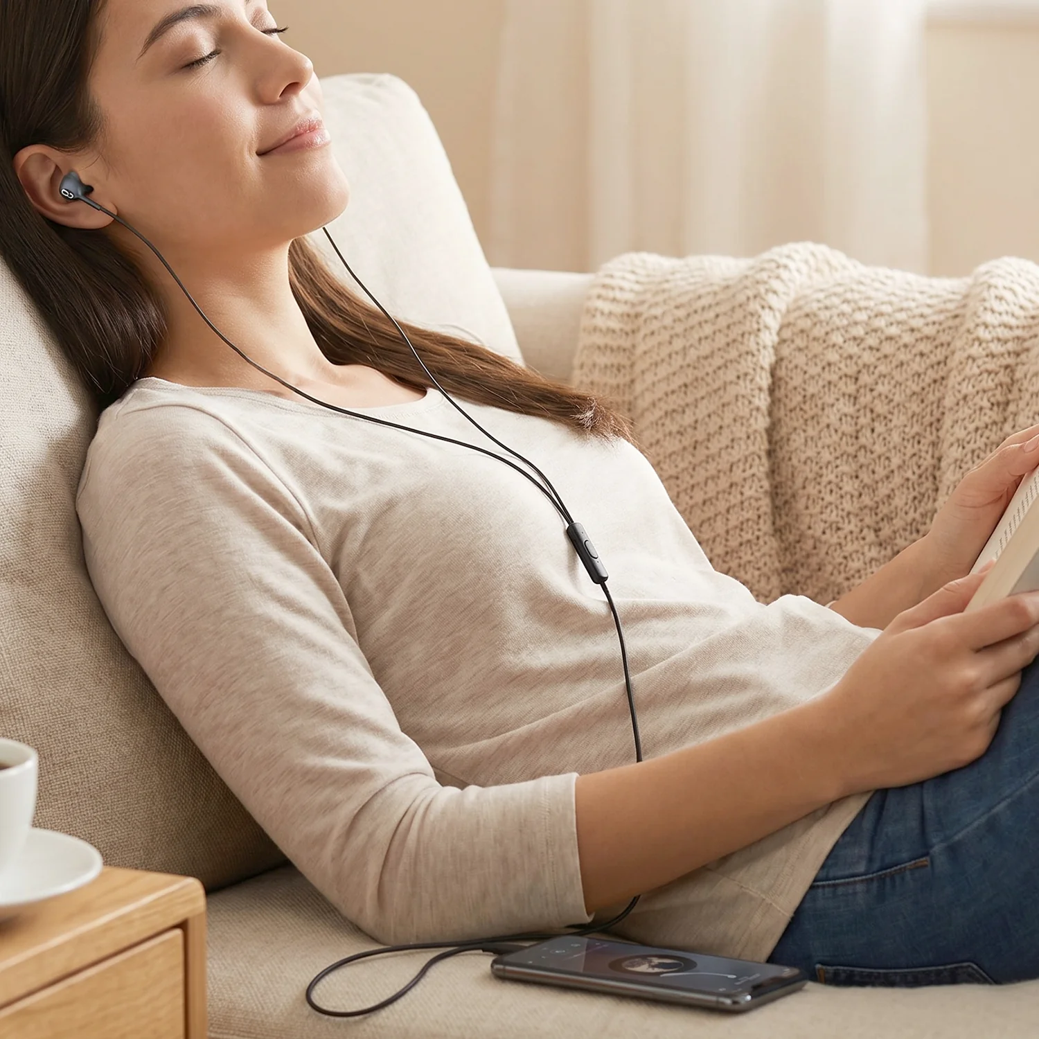 Premium Wired Earphones with 3.5mm Jack High Quality Stereo Sound - Image 4