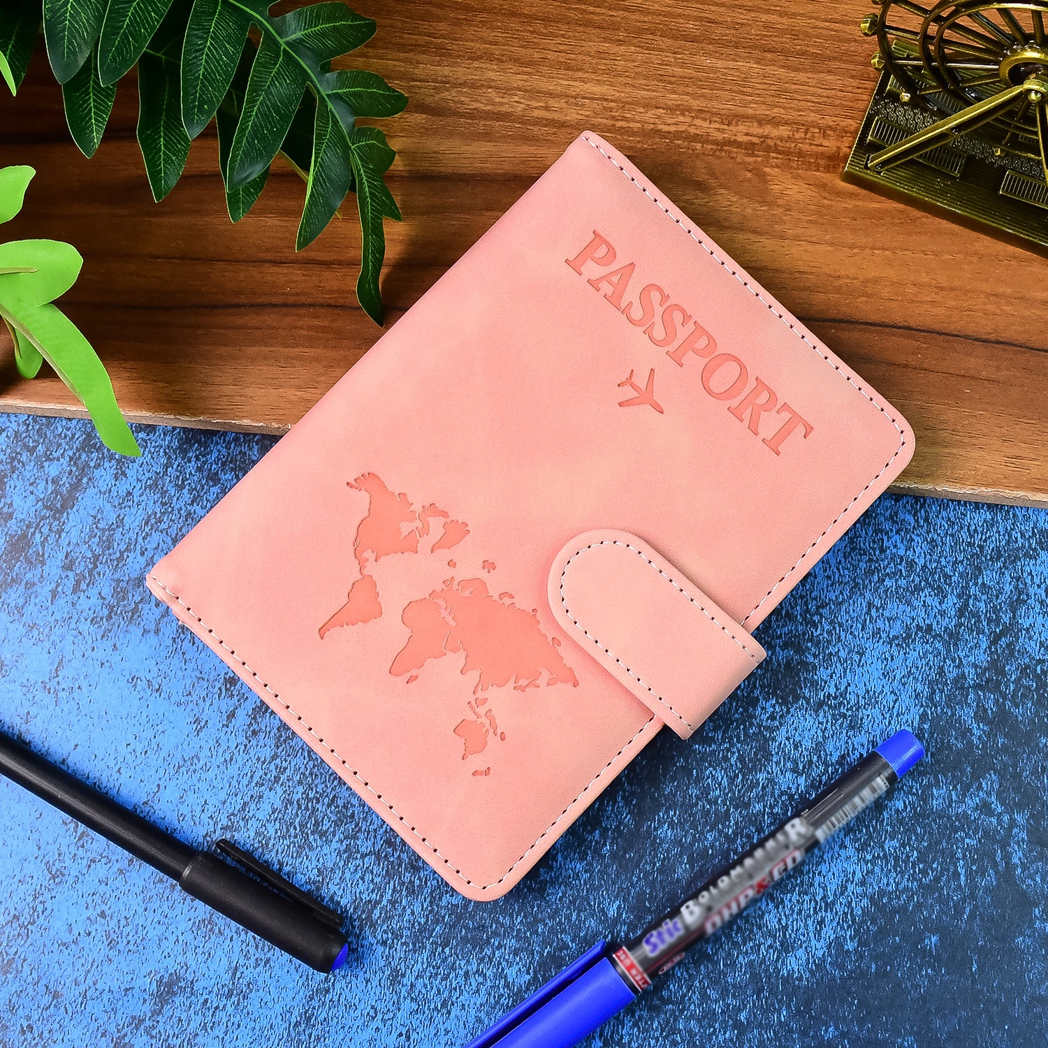 Premium World Map Design Travel Passport Holder & Wallet (15x11cm / 1 Pc) - Image 3