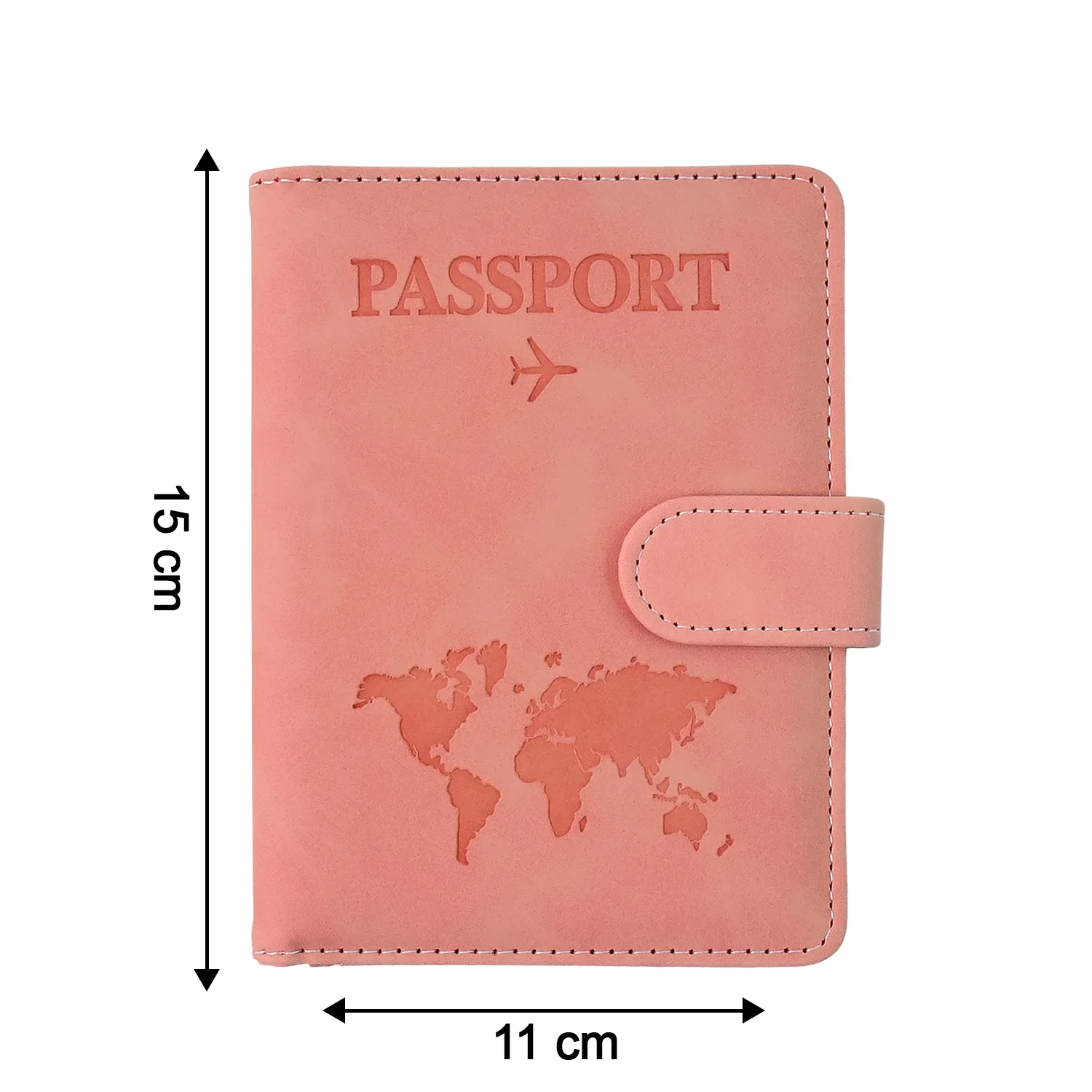 Premium World Map Design Travel Passport Holder & Wallet (15x11cm / 1 Pc) - Image 6