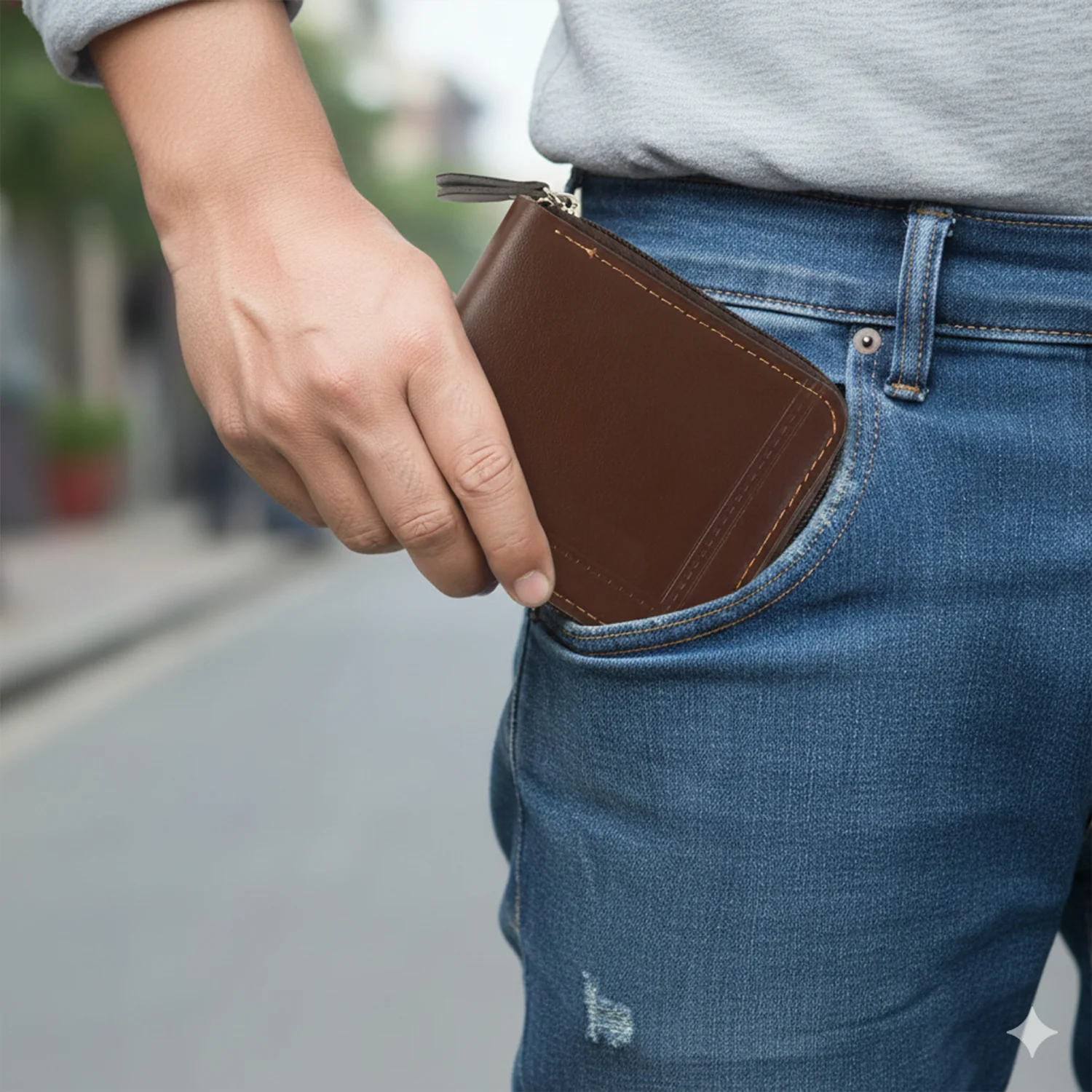Premium Zip-Around Card Holder Wallet (1 Pc) - Image 3