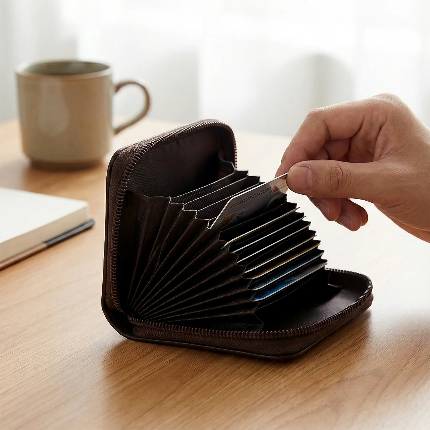 Premium Zip-Around Card Holder Wallet (1 Pc) - Image 7