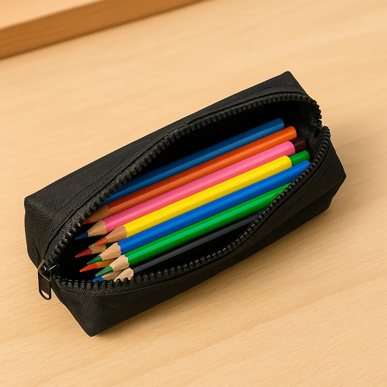 Premium Zipper Pencil Case Pouch (1 Pc) - Image 3