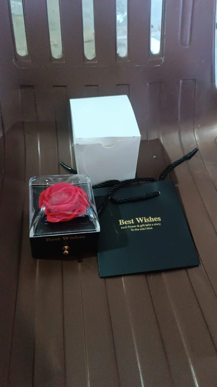 Preserved Eternal Rose Flower Gift Box Drawer (1 Pc) - Image 7