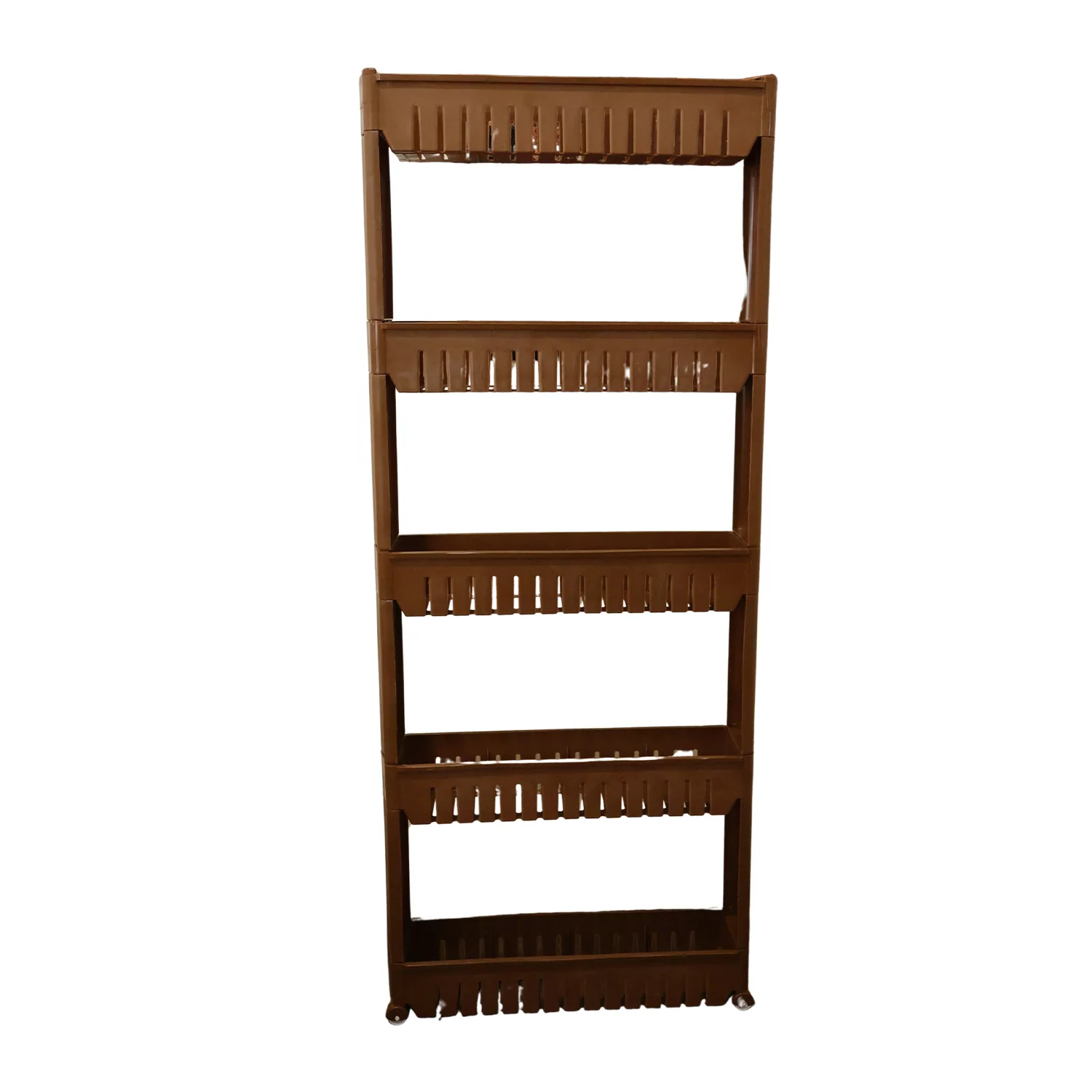 Prexo 5 Layer Multipurpose Kitchen Storage Rack Organizer Shelf with Wheels (1 Pc) - Image 4