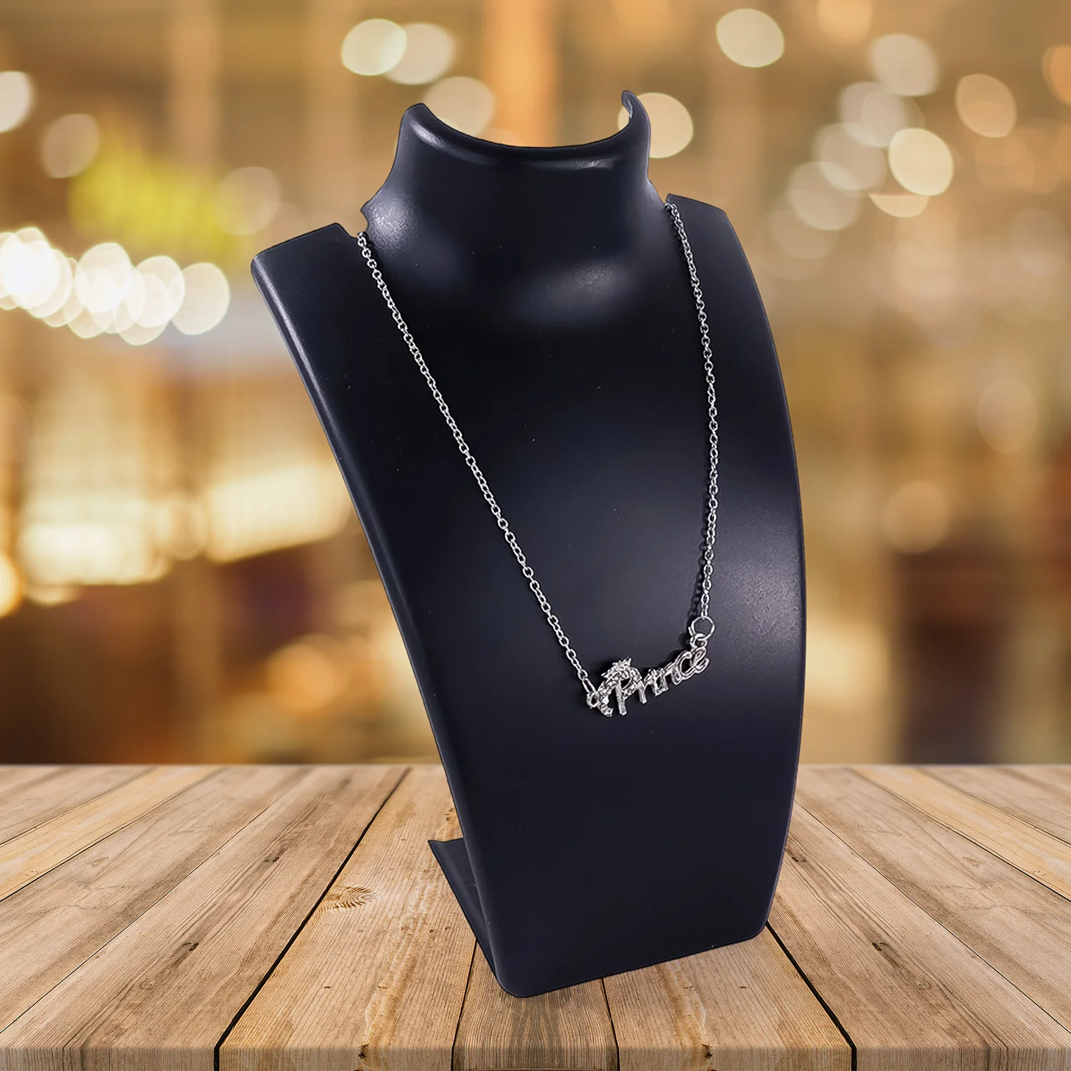 Prince Name Letter Locket Pendant Necklace With Chain For Men's And Boy's (1Pc) - Image 2
