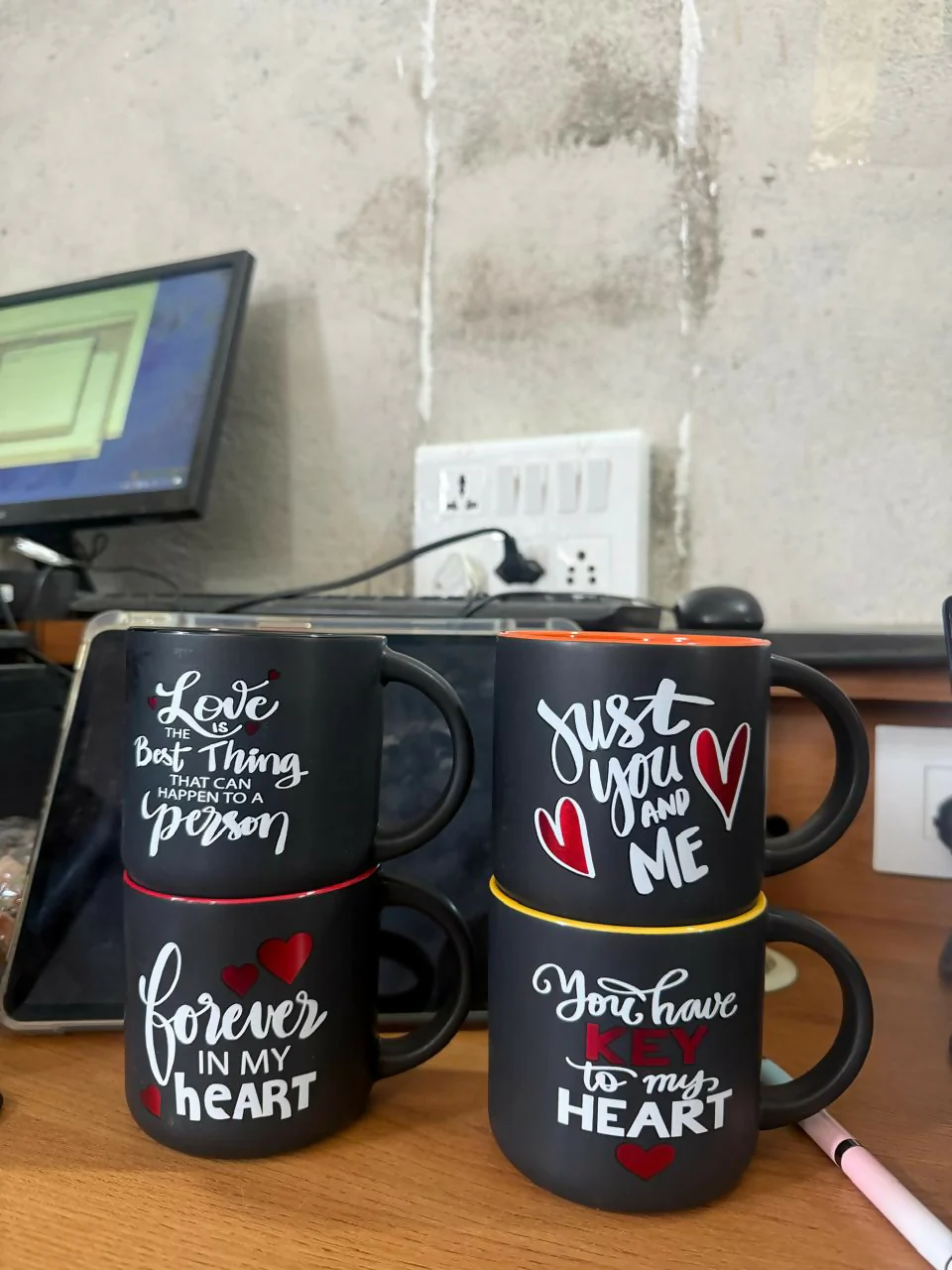 Printed Ceramic Coffee Mug with Gift Box Romantic Love Them - Image 5