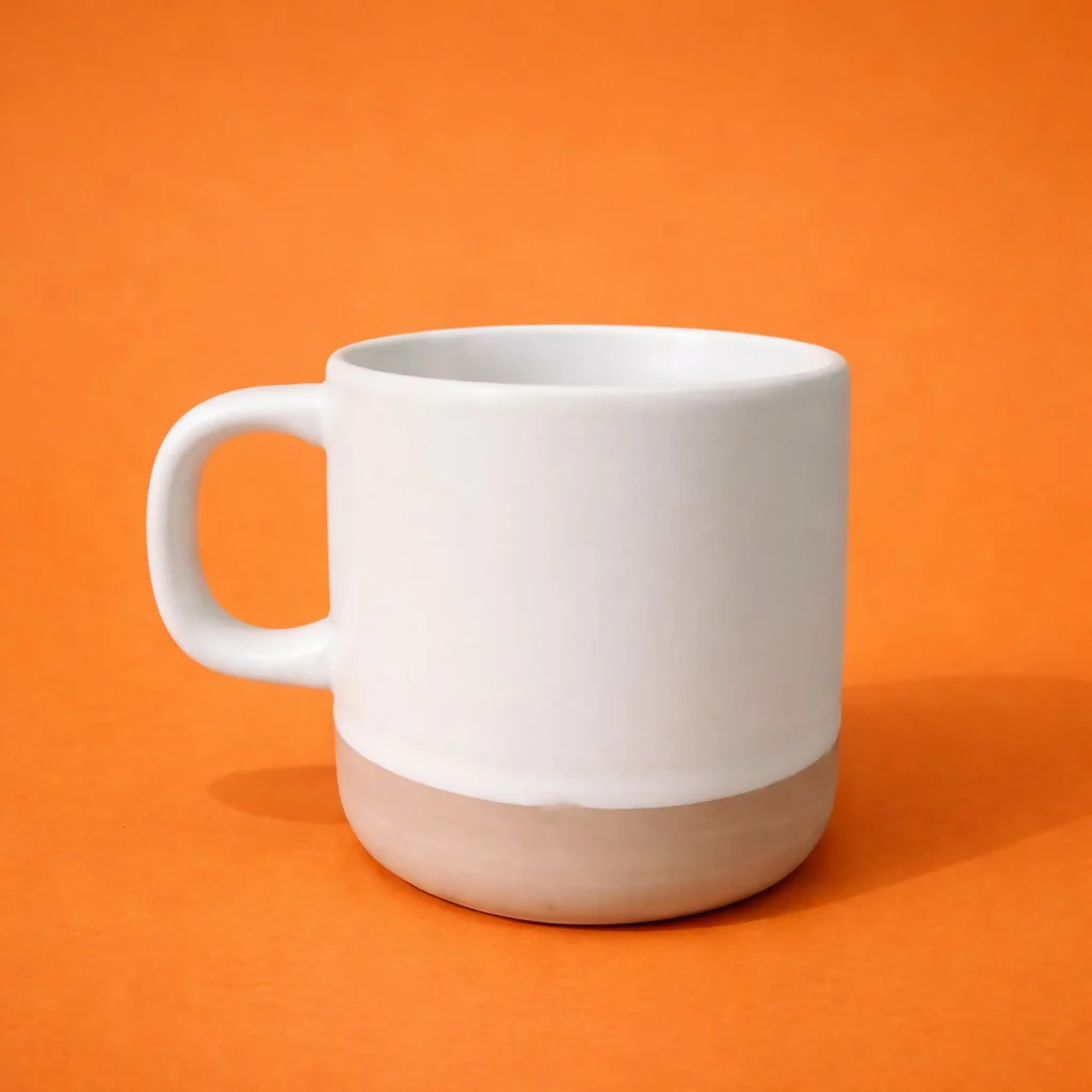 Printed Ceramic Coffee Mug with Wooden Base Romantic Gift Cup - Image 3