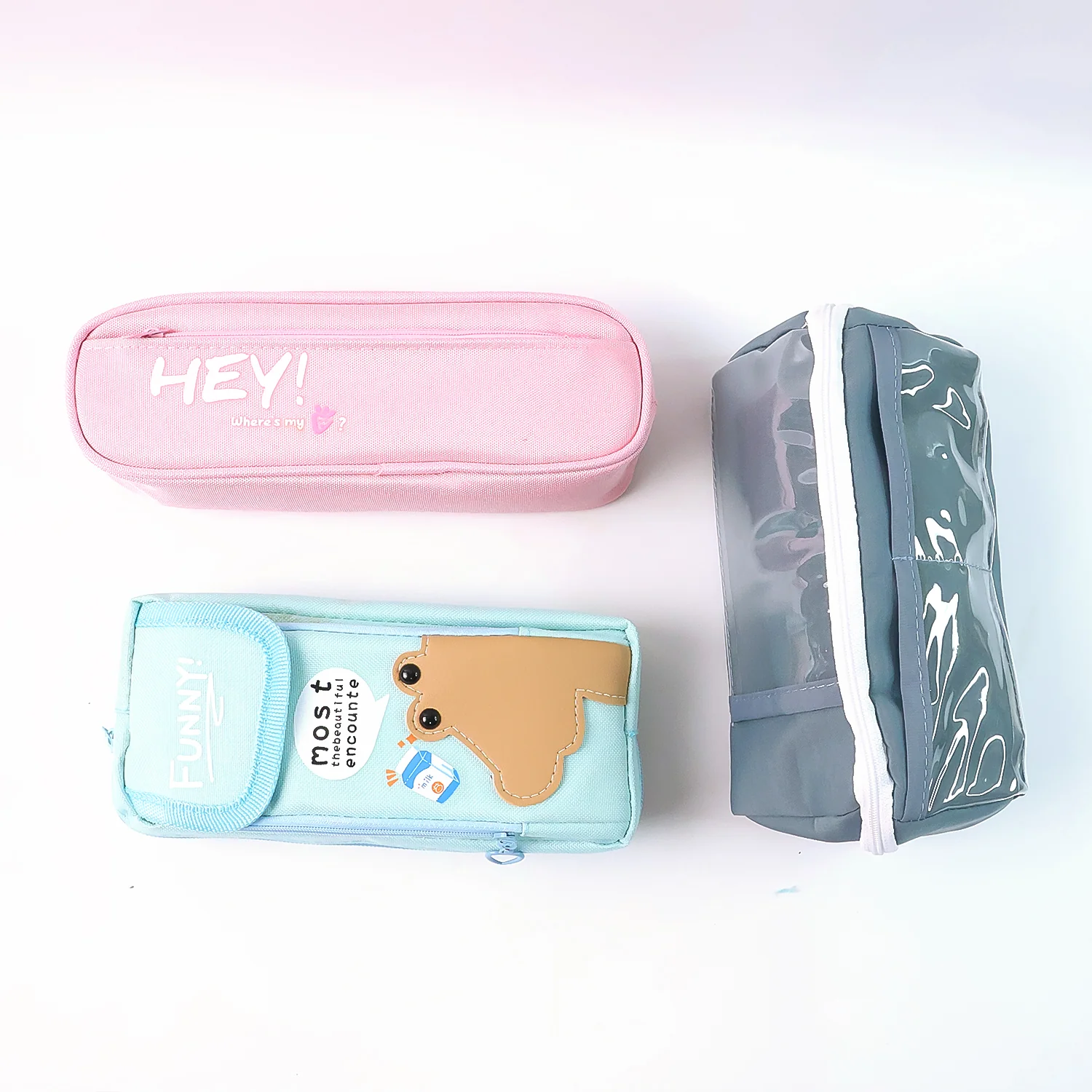 Printed Multipurpose Zipper Pencil Pouch - (1 Pc / Mix Design) - Image 4