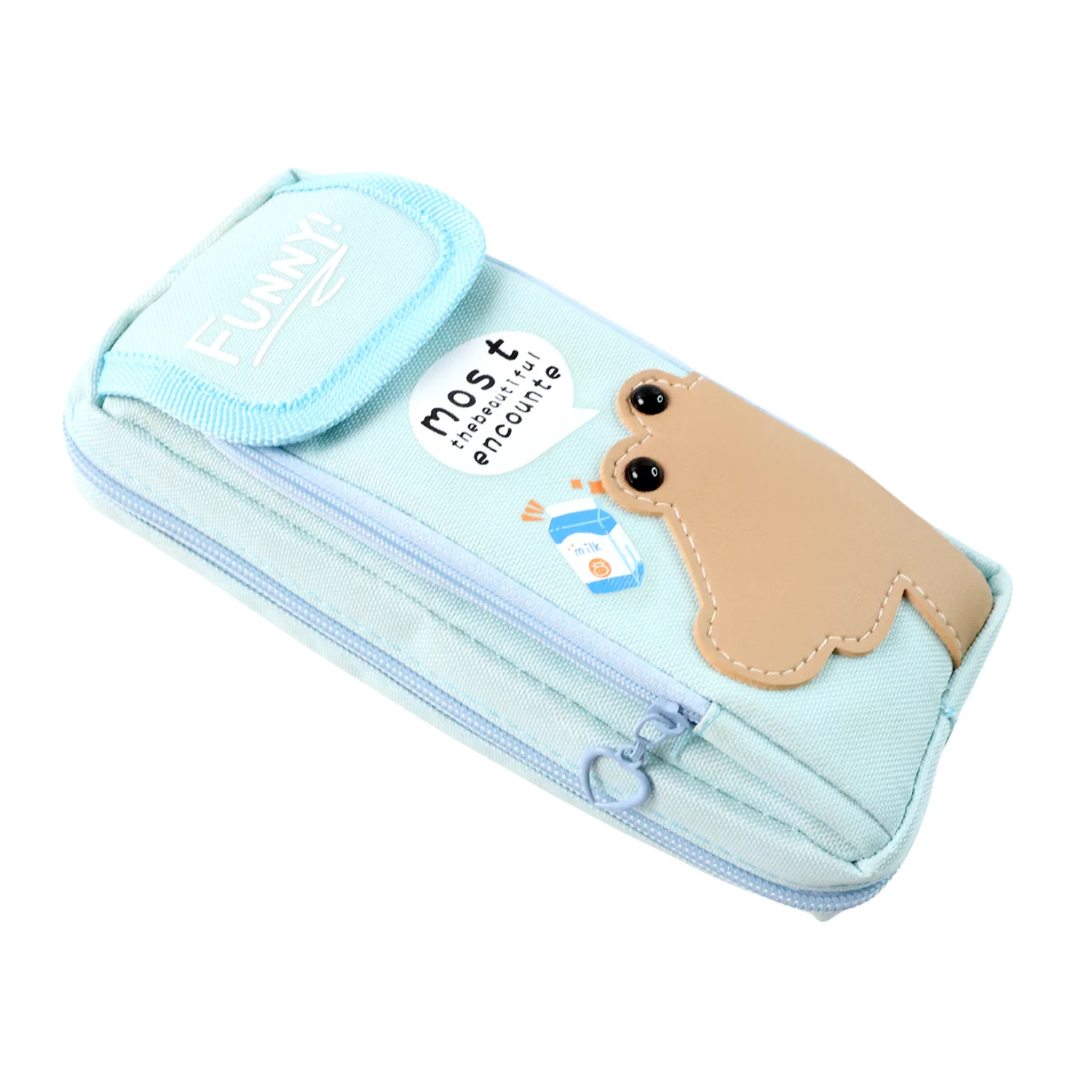 Printed Multipurpose Zipper Pencil Pouch - (1 Pc / Mix Design) - Image 5