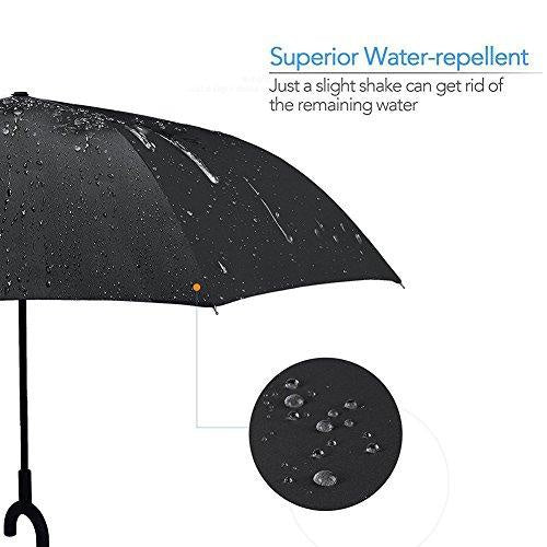 Printed Travel Windproof Umbrella (Reverse Umbrella) - Image 6