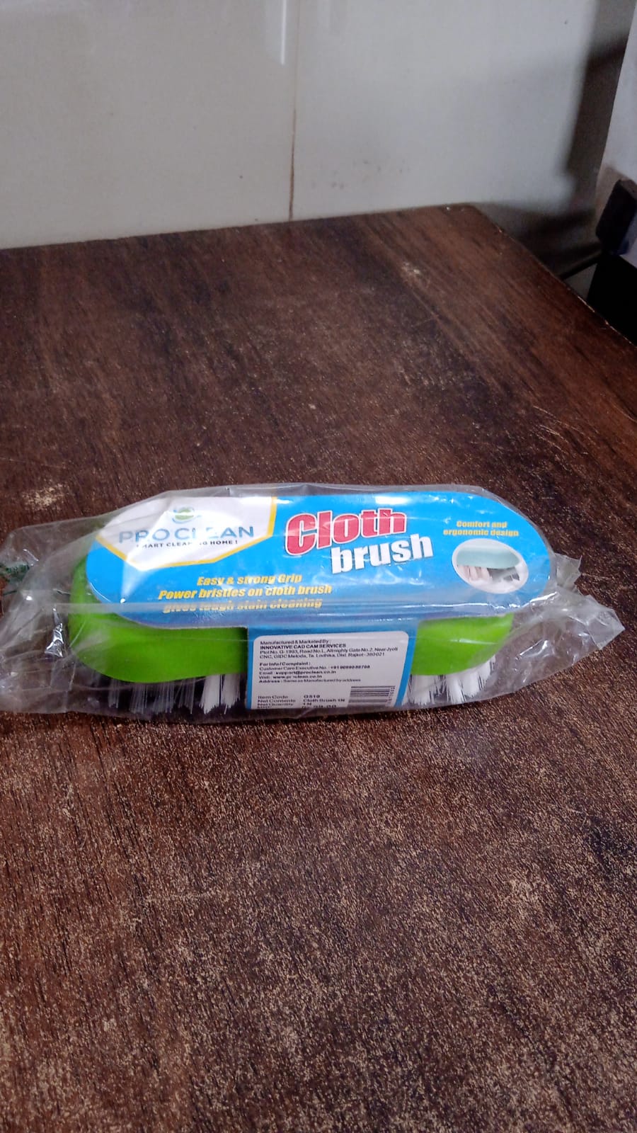 Pro Clean Multi-Purpose Cloth Washing Brush with Plastic Handle (1 Pc) - Image 7