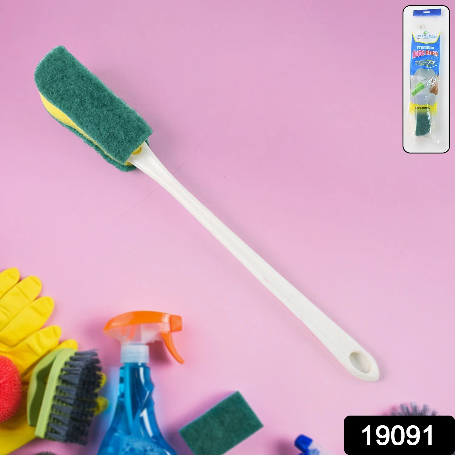 Pro Clean Premium Long Handle Bottle brush (1 Pc) - Image 2