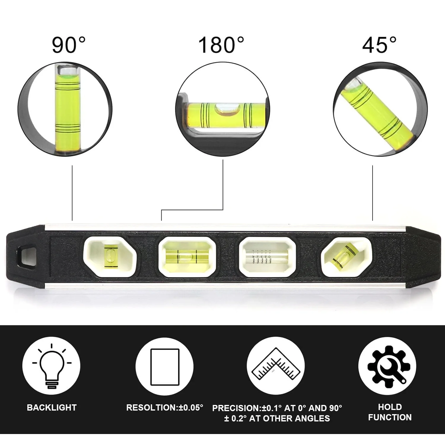 Professional Aluminum Spirit Level Measuring Tool  (B Grade / 1 Pc) - Image 6