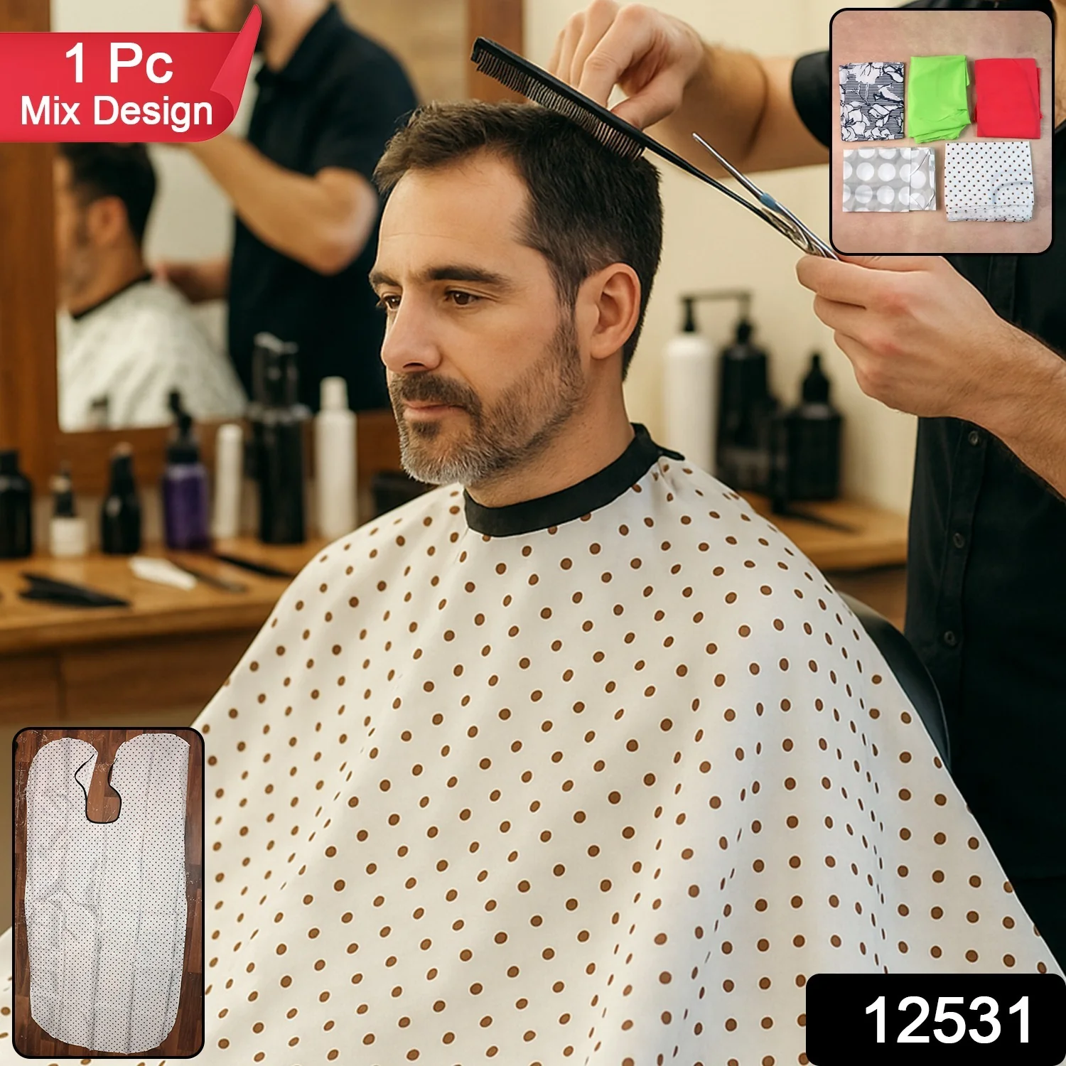 Professional Barber Hair Cutting Cape (1 Pc) - Image 2