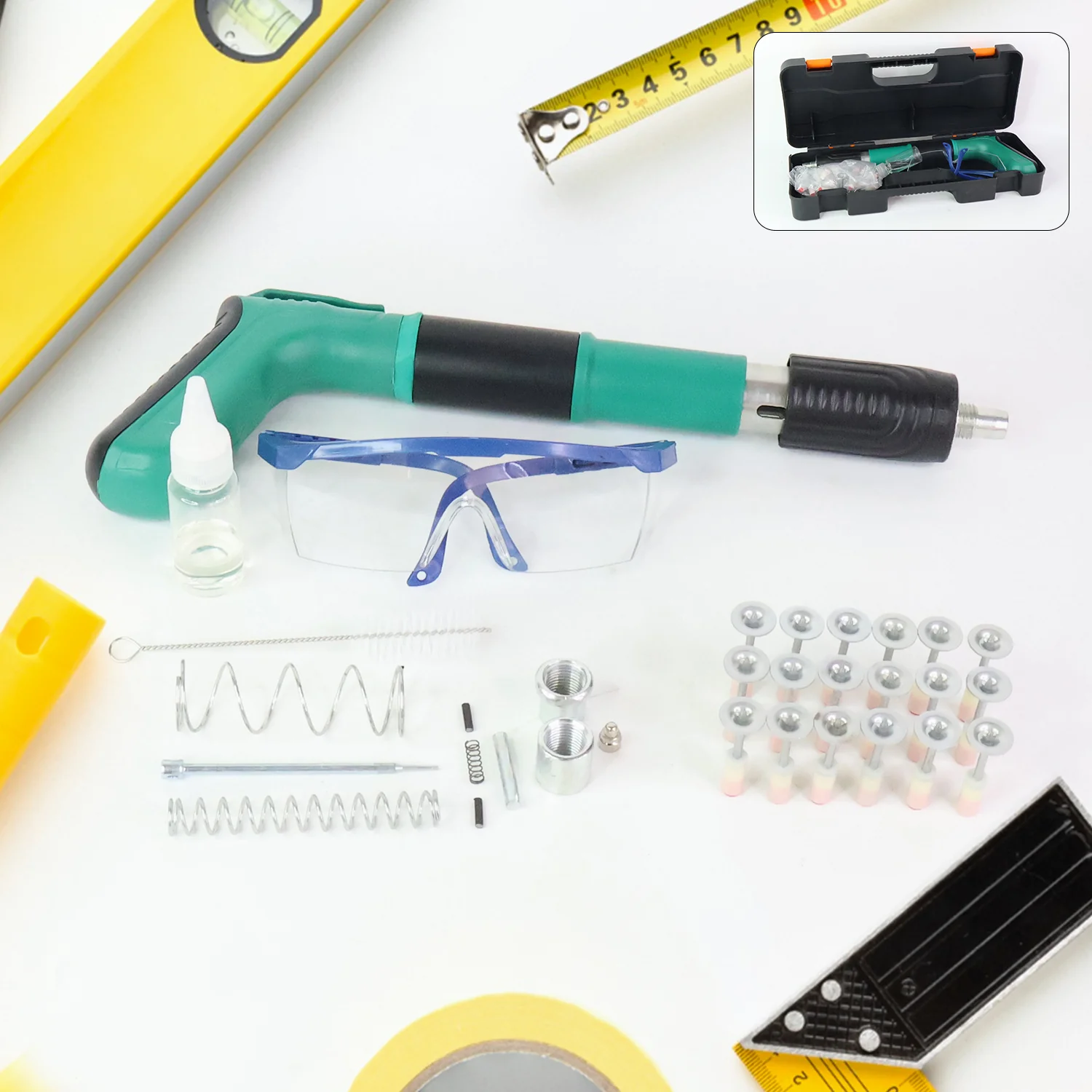 Professional Heavy-Duty Manual Rivet/Anchor Fastening Gun Tool Kit - Image 11