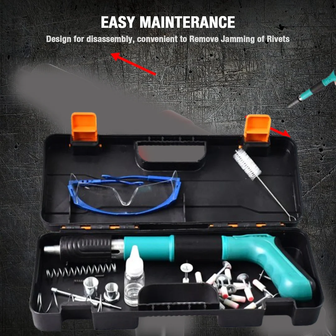 Professional Heavy-Duty Manual Rivet/Anchor Fastening Gun Tool Kit - Image 4