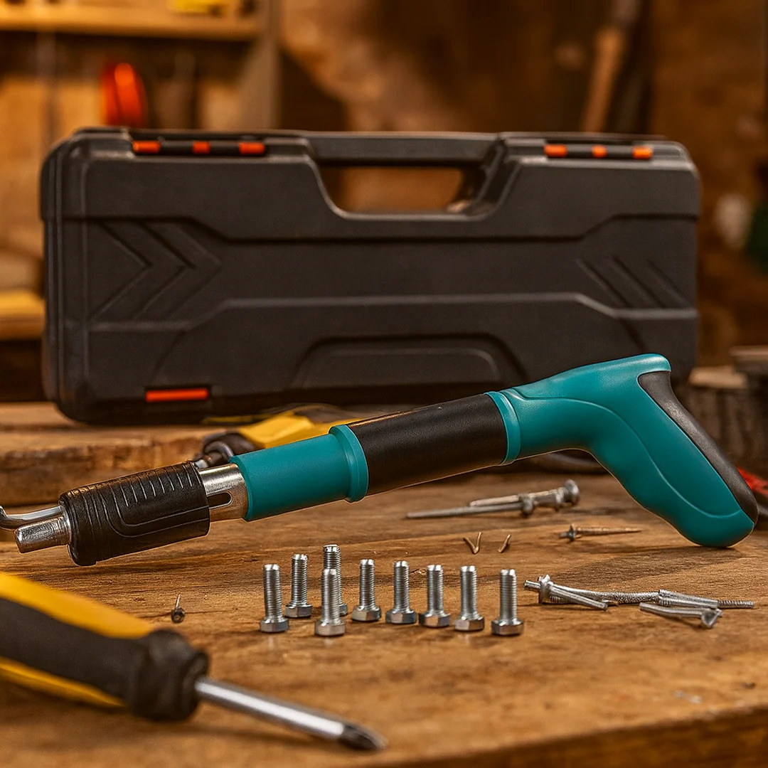 Professional Heavy-Duty Manual Rivet/Anchor Fastening Gun Tool Kit - Image 9