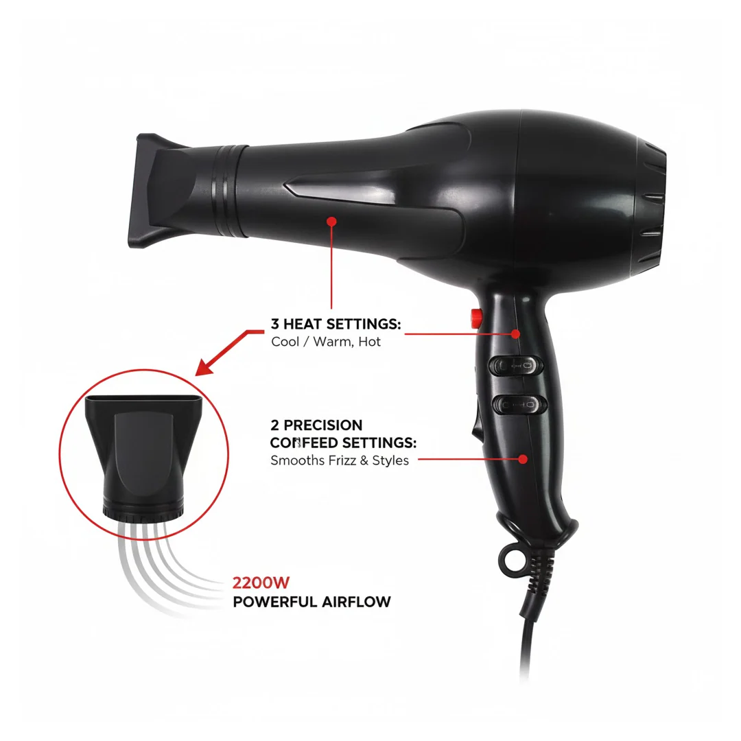 Professional Multi Purpose Hair Dryer Salon (1800 Watts) - Image 6
