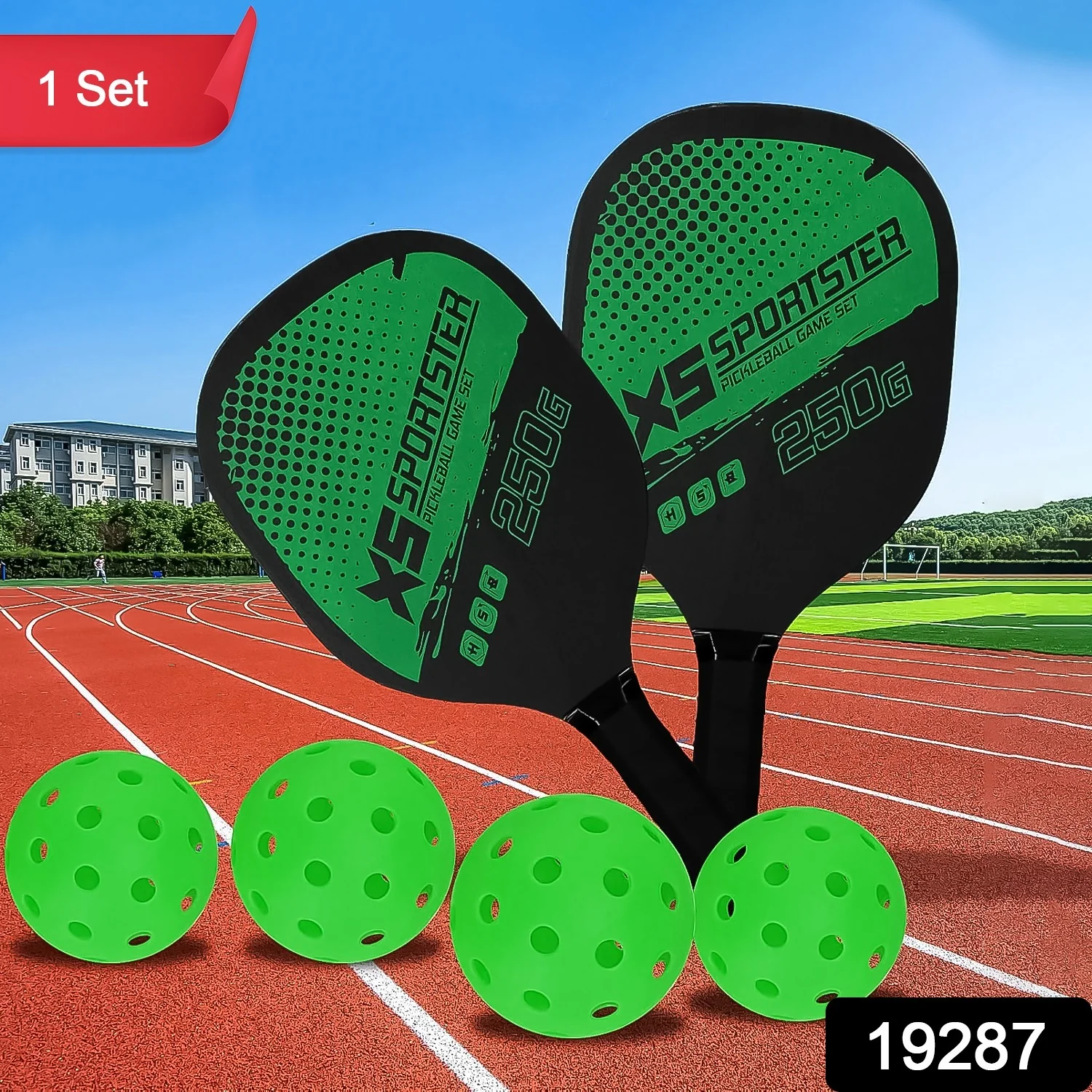Konex Professional Outdoor Pickleball Paddle and Ball (1 Set) - Image 2