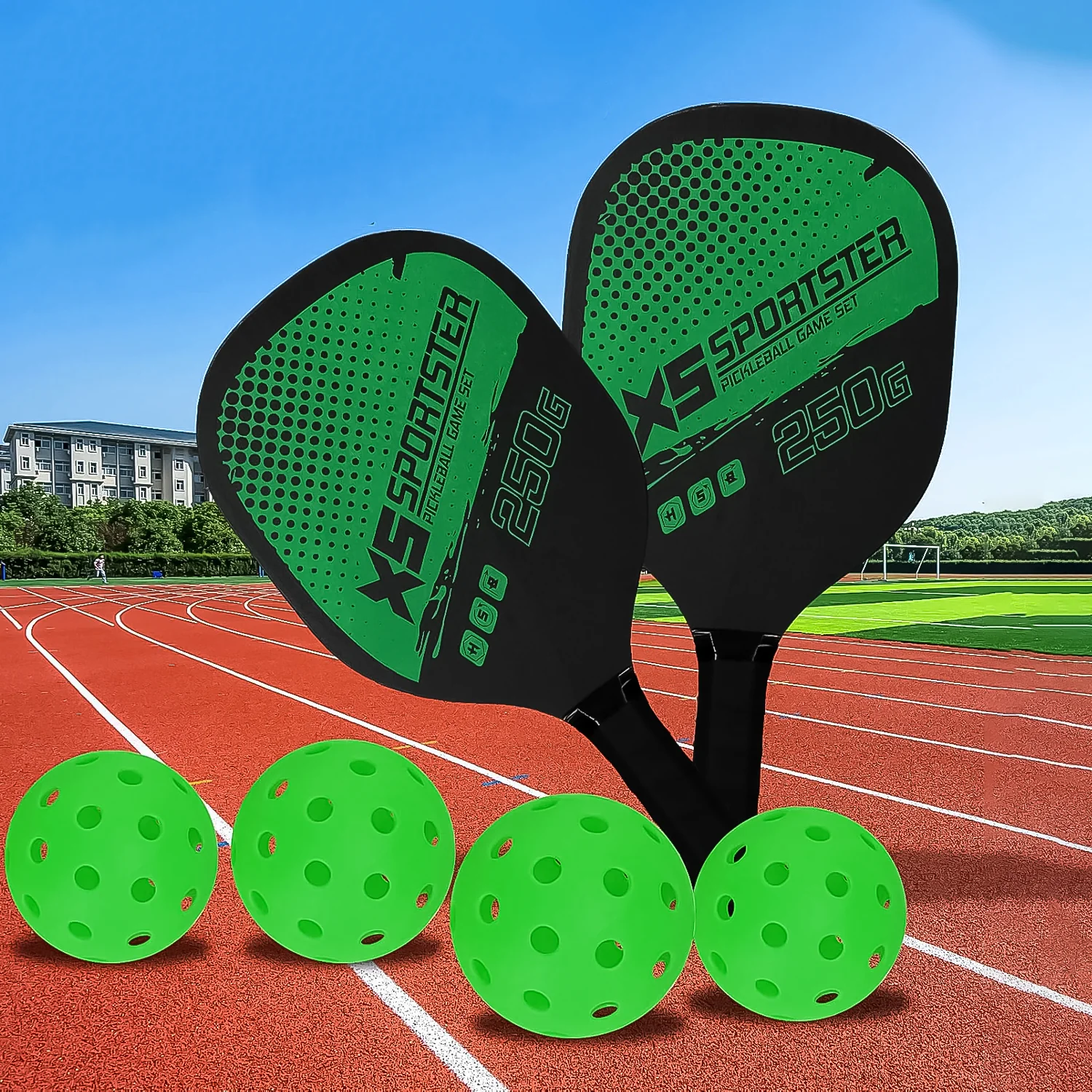 Konex Professional Outdoor Pickleball Paddle and Ball (1 Set) - Image 3