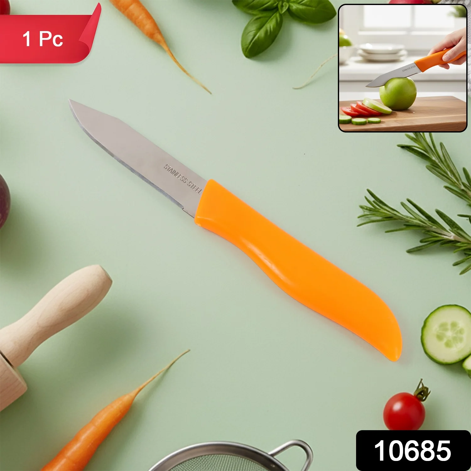 Professional Paring & Utility Kitchen Knife, Chhari (1 Pc) - Image 2