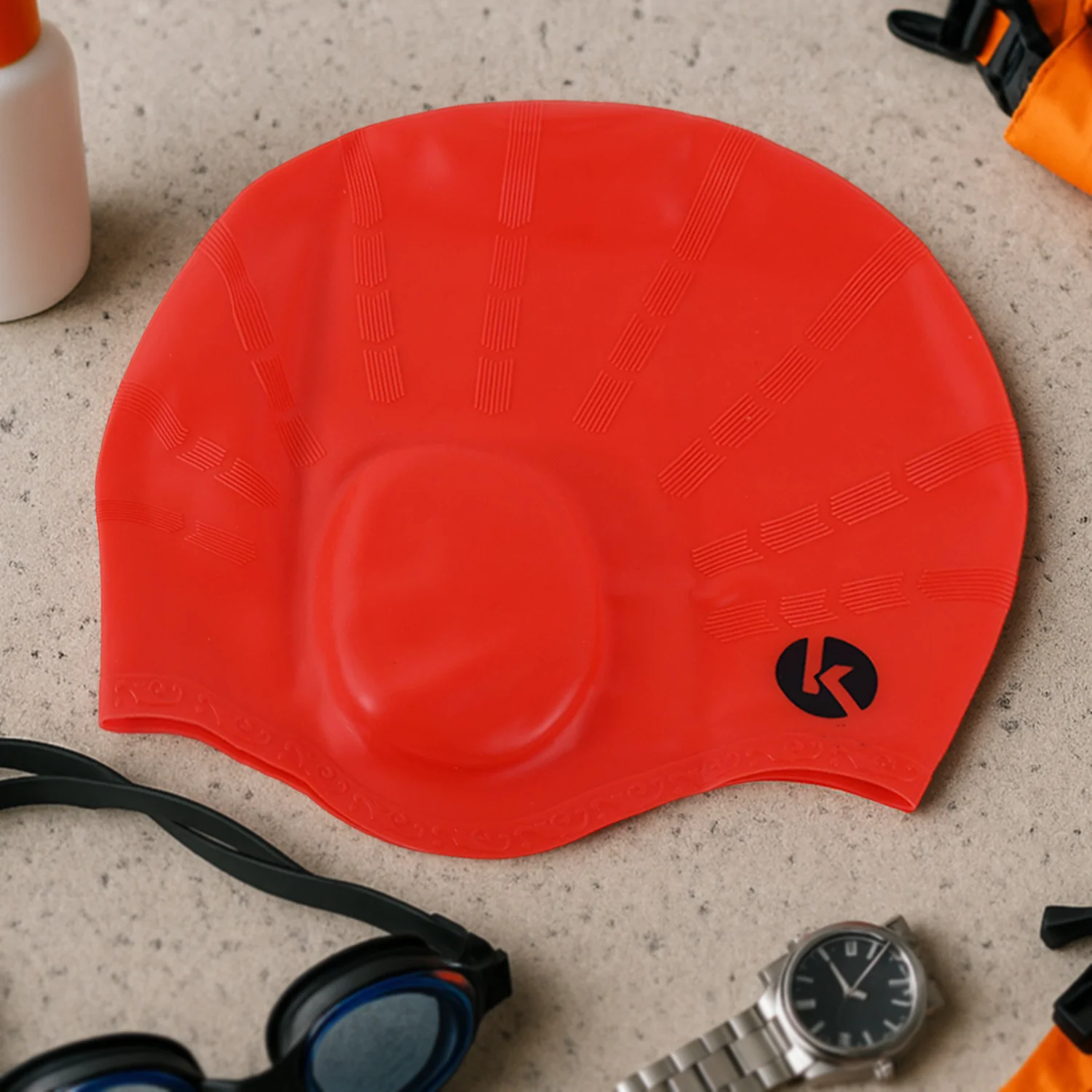 Konex Professional Silicone Swimming Cap (1 Pc) - Image 3