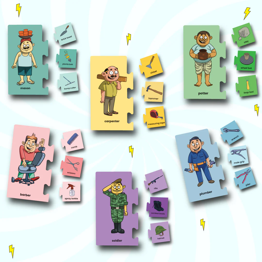 Professionals Puzzle - Ages 3+ (48 cardboard puzzle pieces) Find & Match series - Image 3