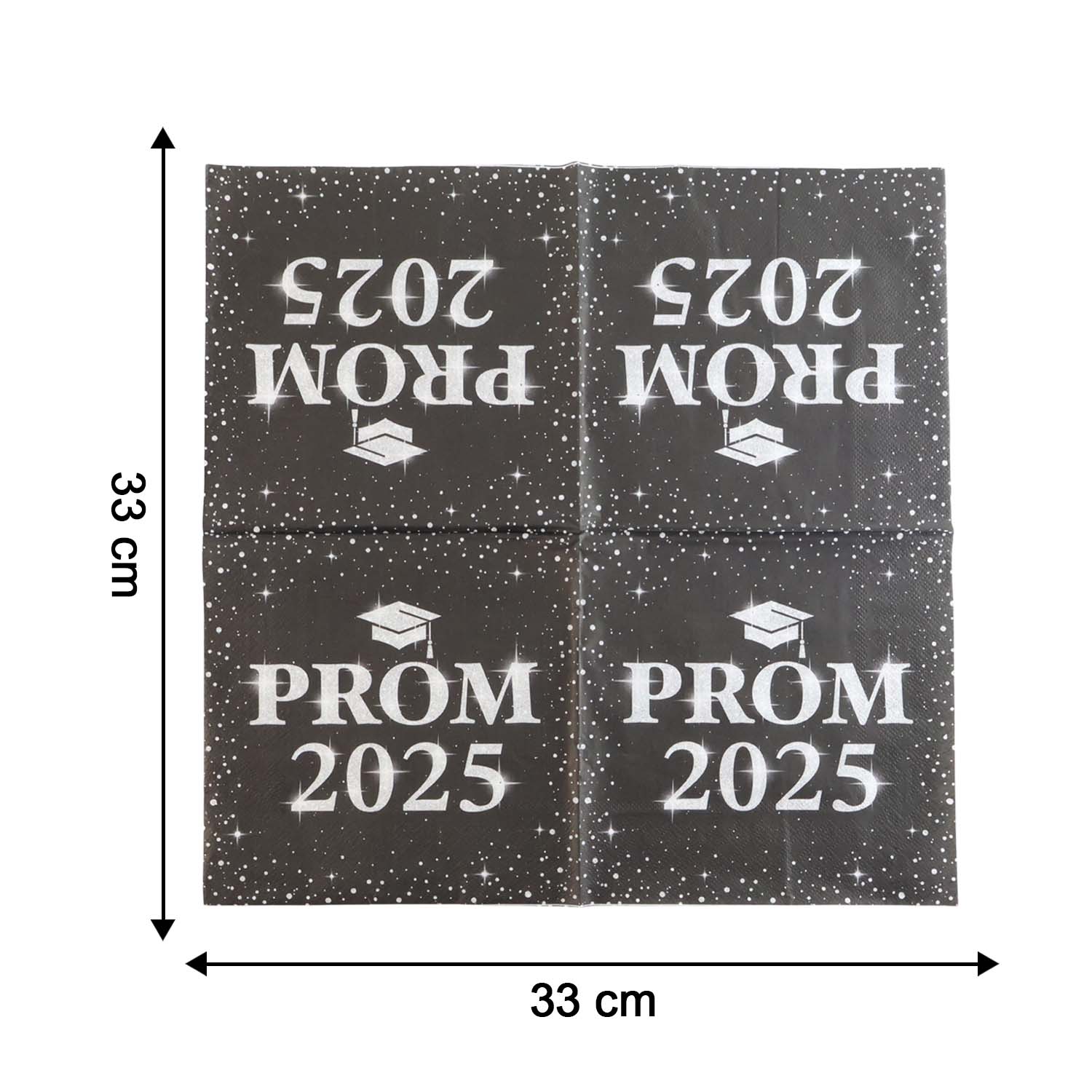 Prom 2025 Party Napkins (33 x 33 Cm / 100 Pc) - Image 6