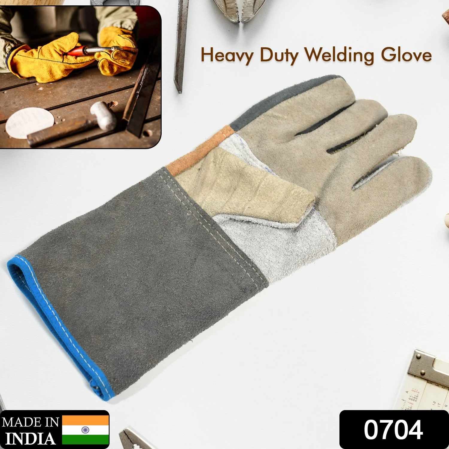 Protective Durable Heat Resistant Welding Gloves - Image 2