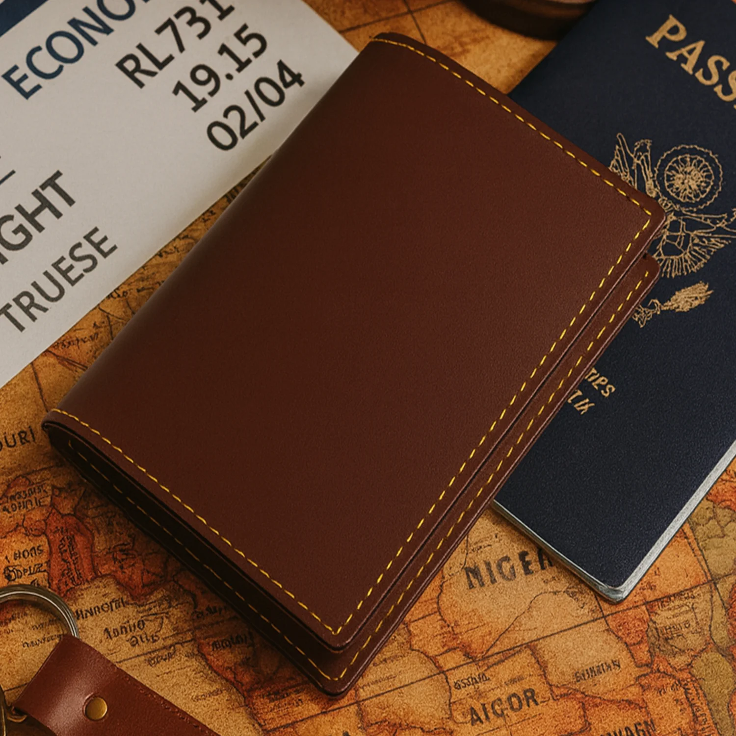 PU Leather Multipurpose Card Holder & Slim Travel Wallet (1 Pc) - Image 6