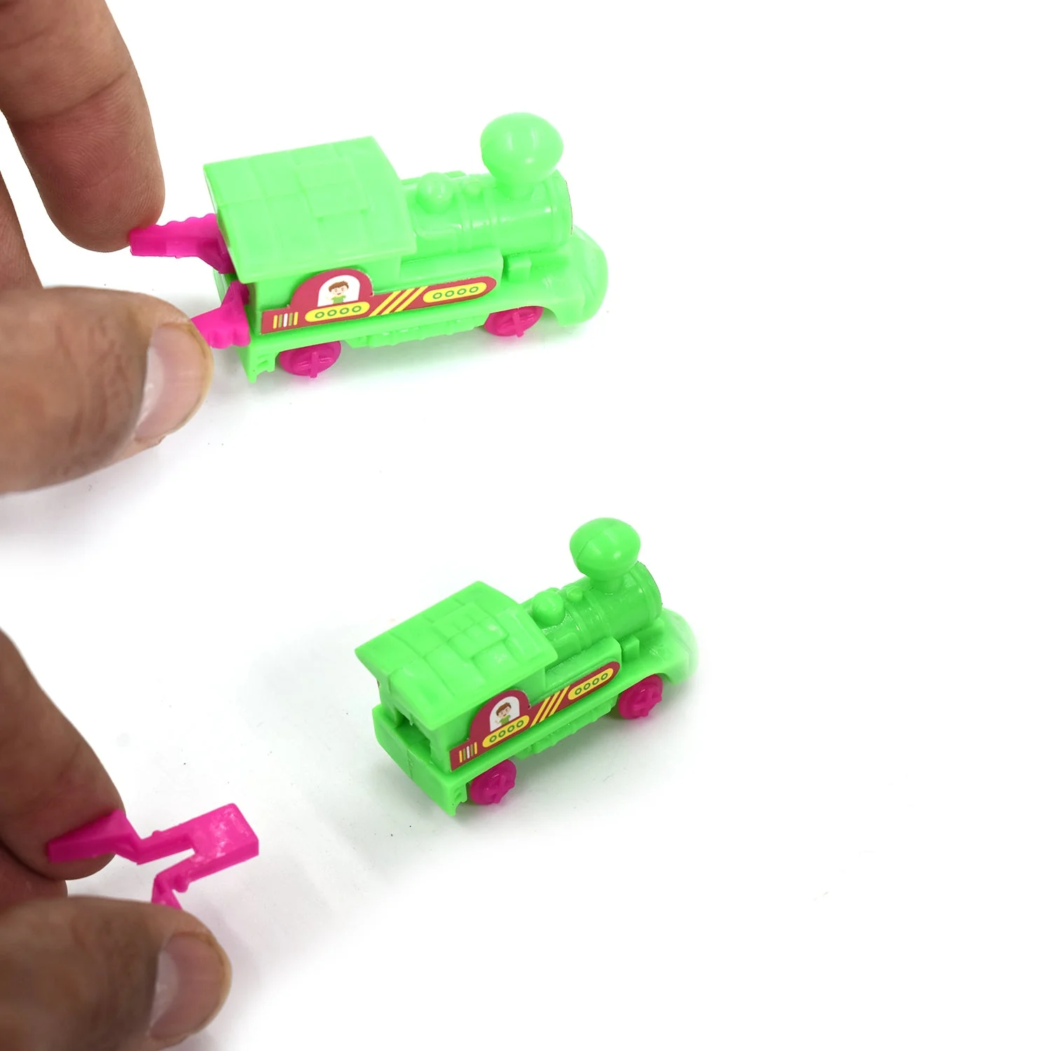 30pc Pull Along Back train Friction Power Toy Vehicle Push and Go Crawling Toys Baby - Image 3