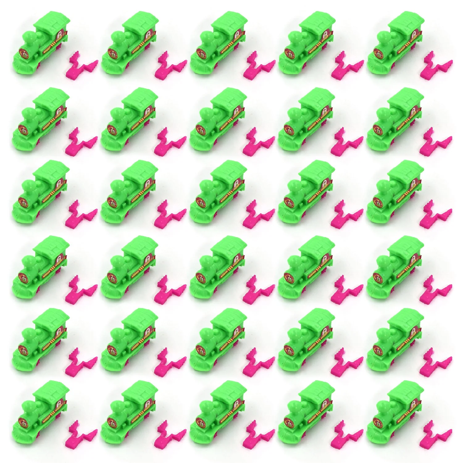 30pc Pull Along Back train Friction Power Toy Vehicle Push and Go Crawling Toys Baby - Image 7