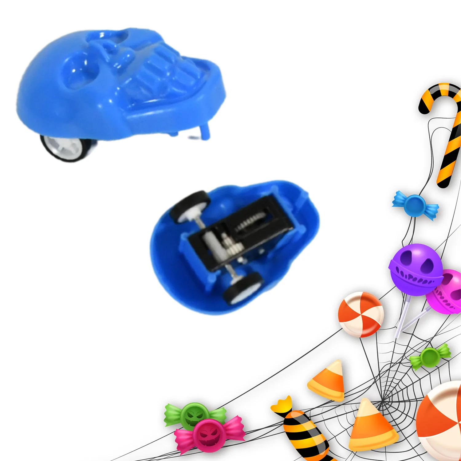Pull Back Skull Toy, Small DIY Pull Back Skull Toy For Kids (30 Pc Set) - Image 5