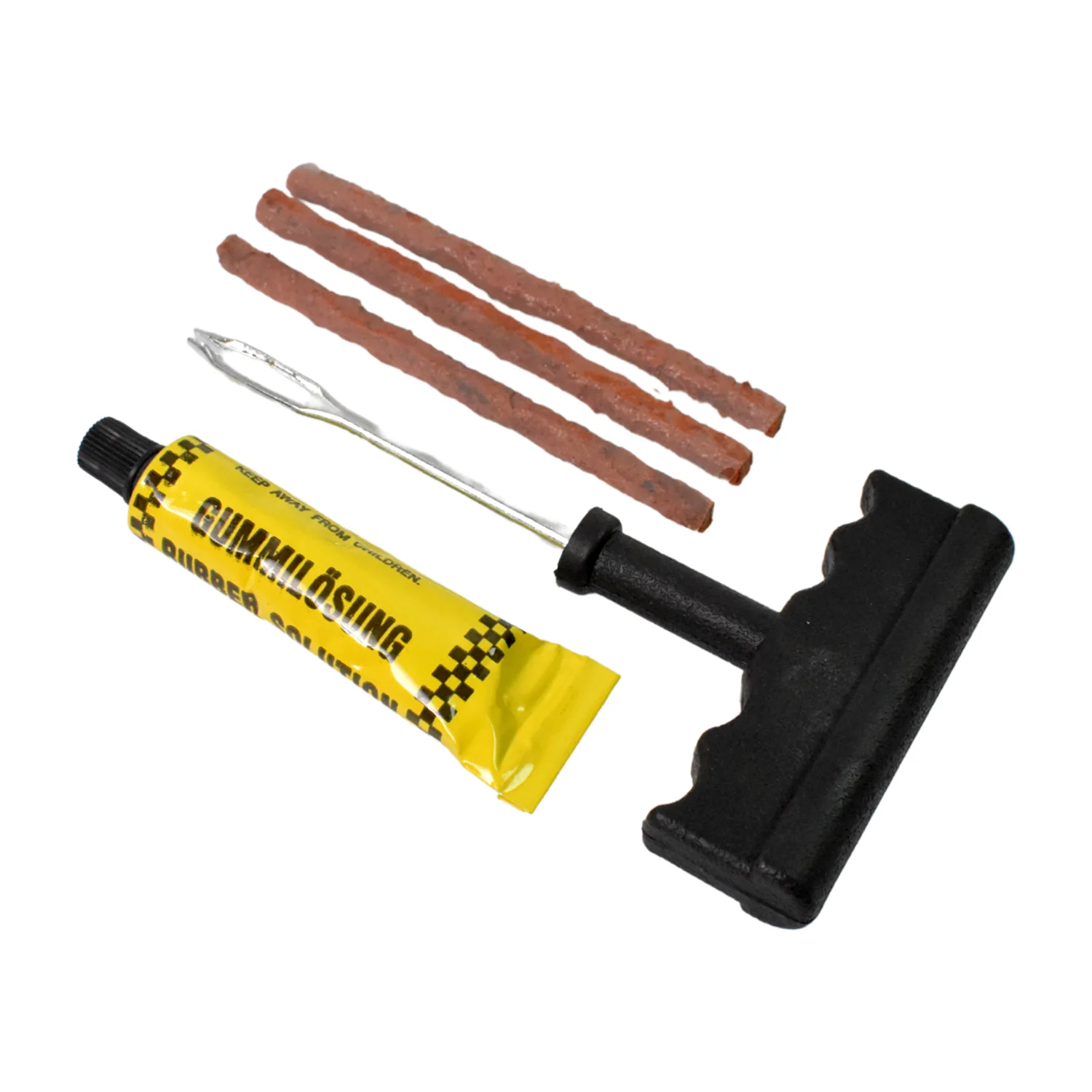 Tyre Puncture Repair Kit with 3 Seal Strips (5 Pcs Set) - Image 6