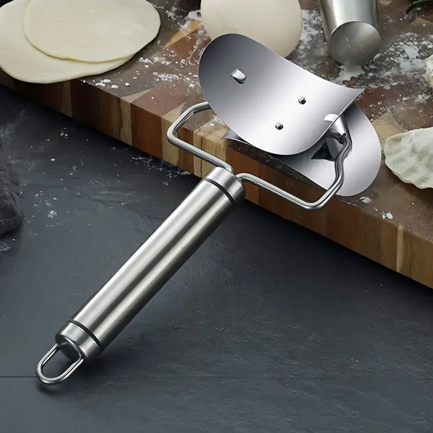 Multifunctional Easy and Fast Stainless Steel Puri cutter roller Machine (1 pc) - Image 5