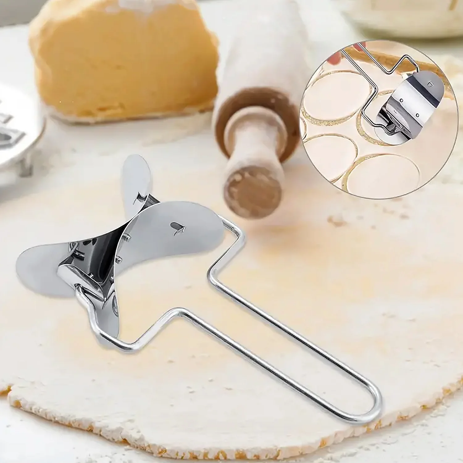 Puri Cutter Stainless Steel Roller Machine for Baking Tools - Image 3